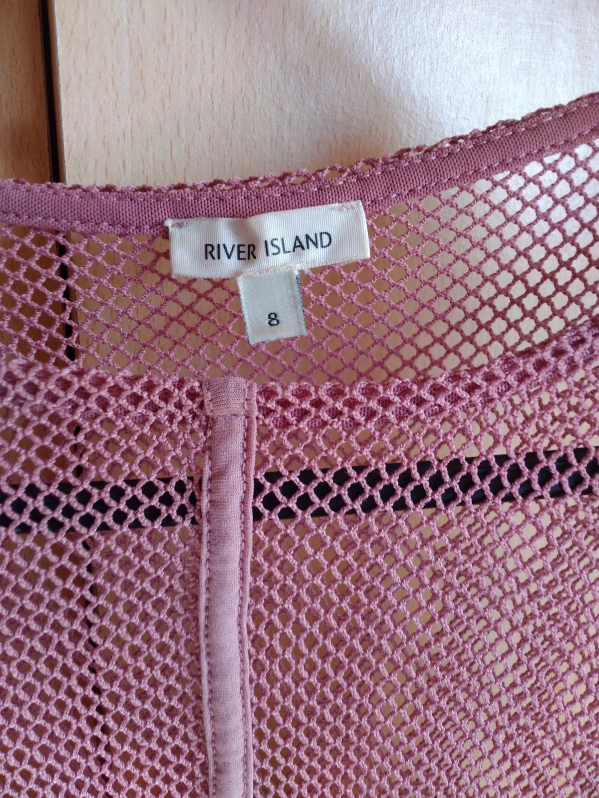 River Island Pink Mesh Long Sleeve Corset Detail Top Size 8, River Island, 8, Good condition — preloved on SilentSale®