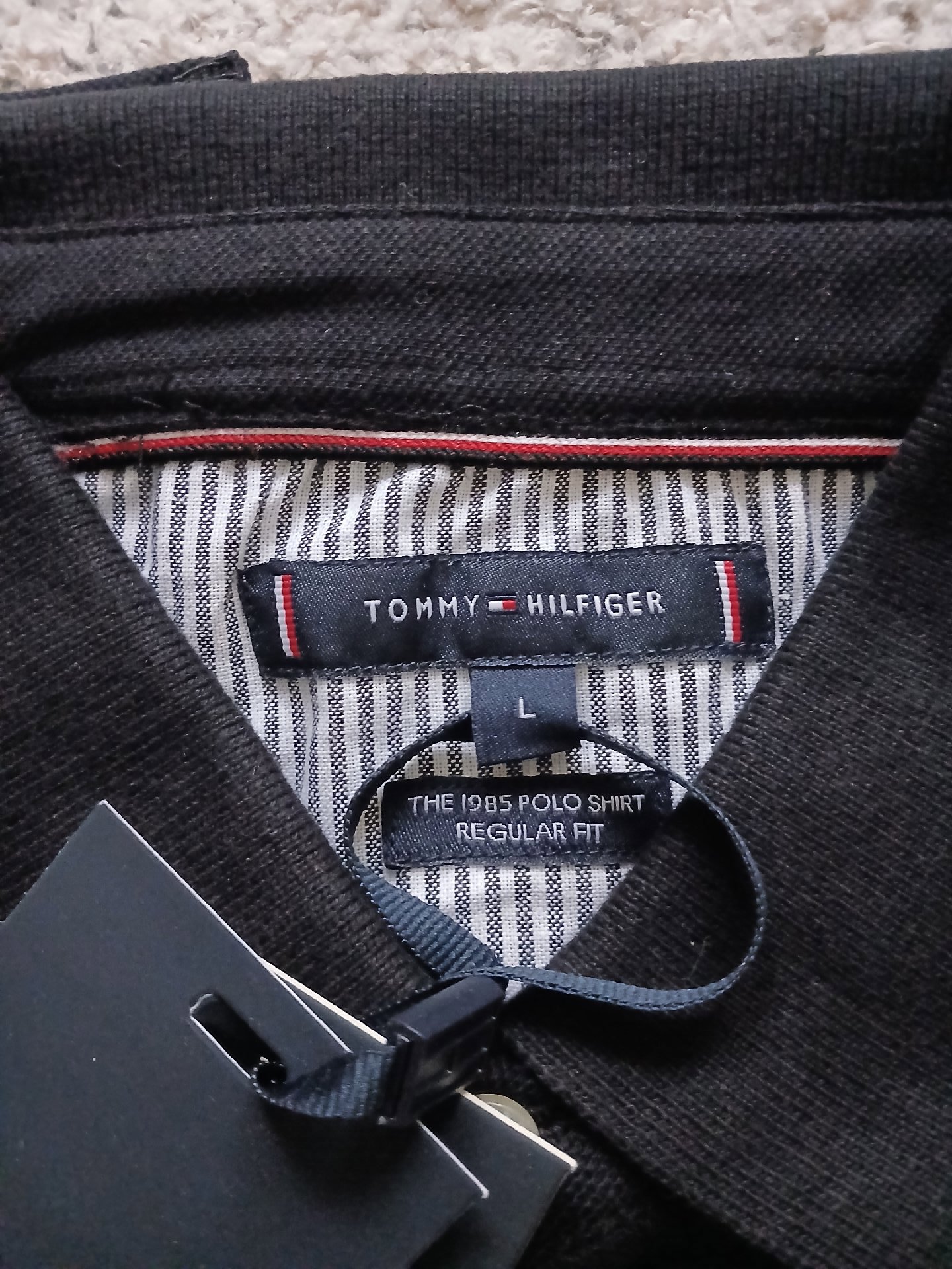 Tommy hilfiger mens polo shirt black size large new with tags, Tommy Hilfiger, L, New condition — preloved on SilentSale®