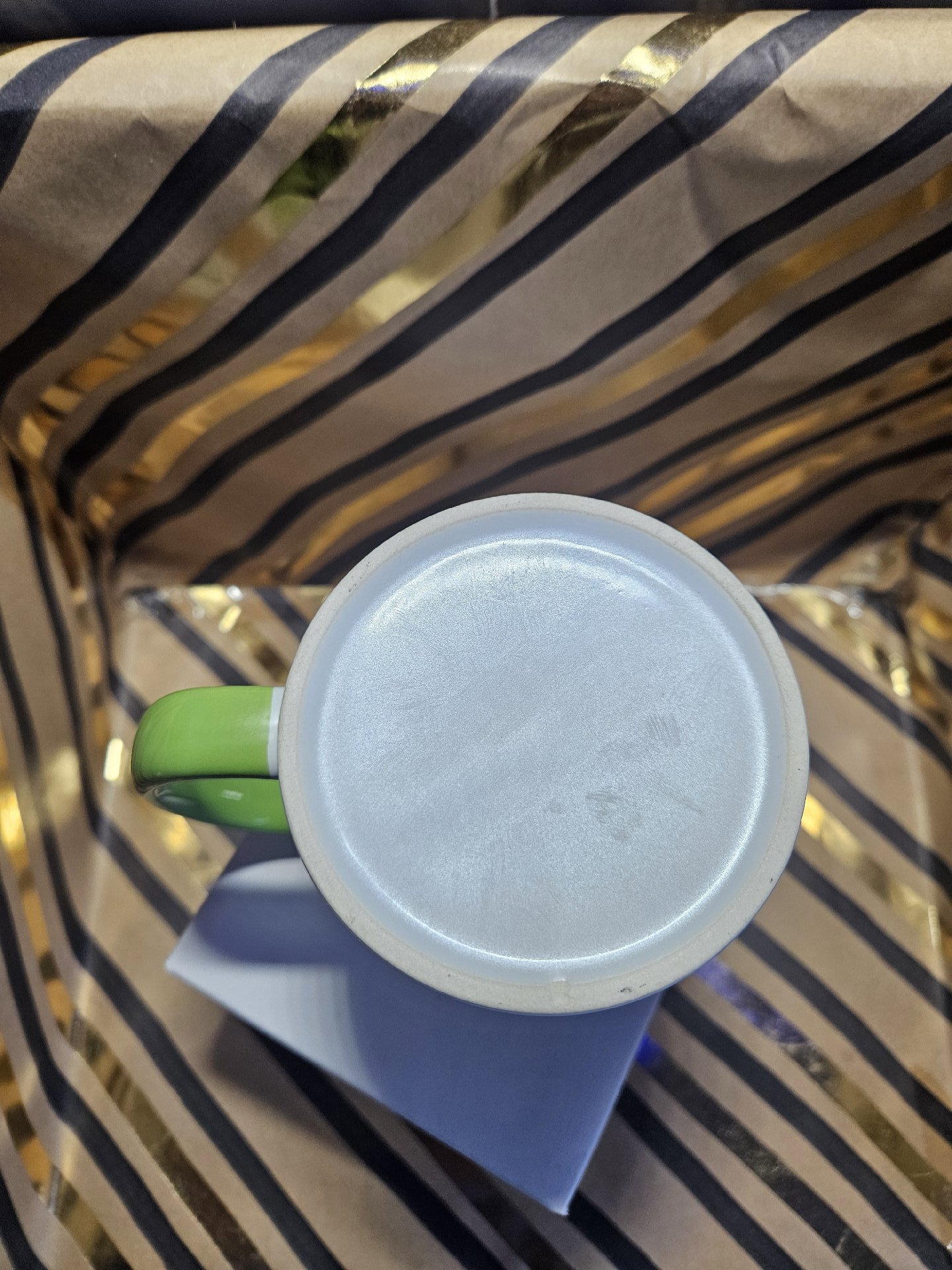Ceramic Mug I Love Cappuccino More Than People Green Handle, Unbranded, One Size, New condition — preloved on SilentSale®