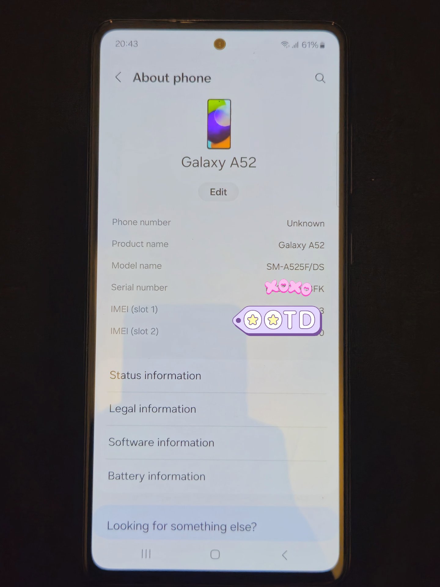 Samsung Galaxy A52 Black 128GB Dual SIM Smartphone, Samsung, 128GB, Good condition — preloved on SilentSale®