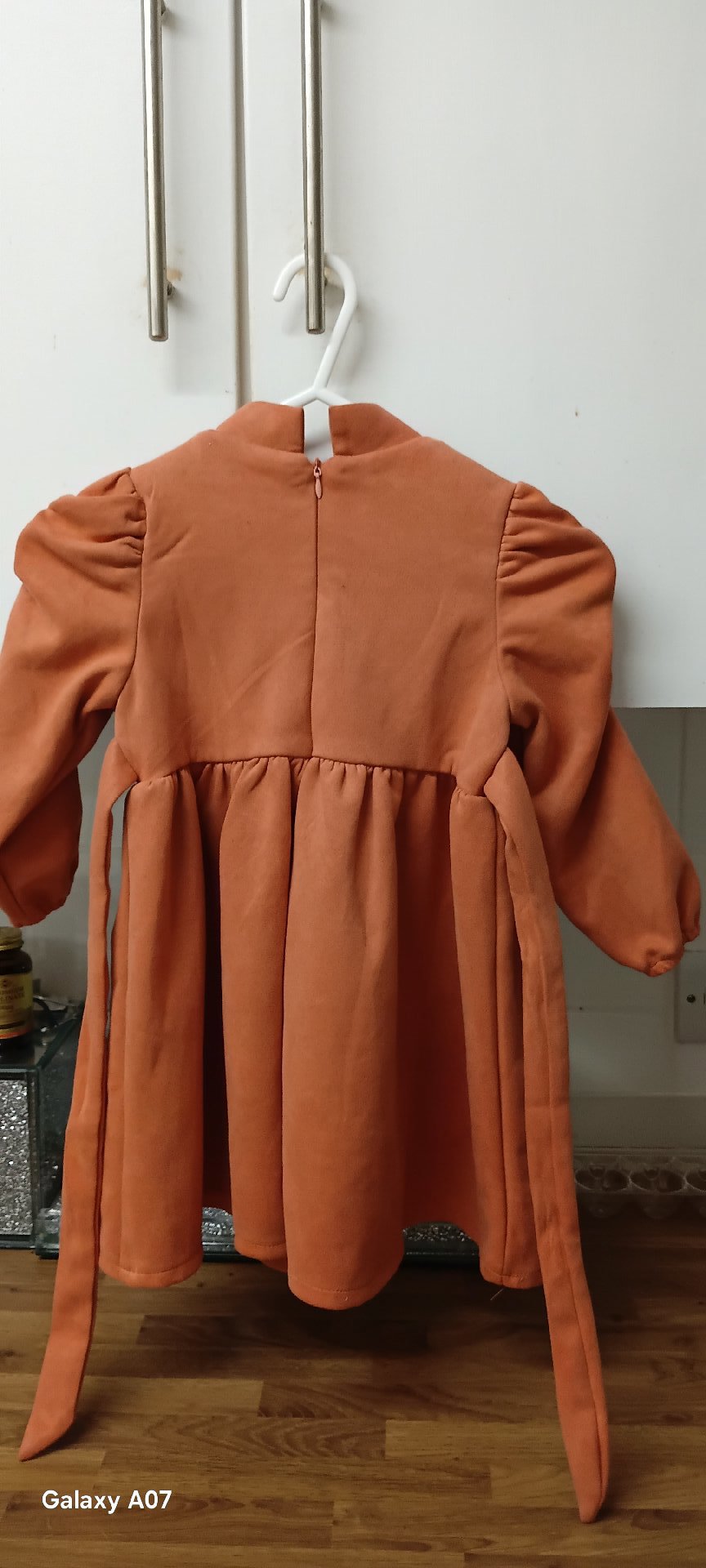 Sweet Girl Orange Girls Dress With Puff Sleeves – Age 2, Sweet Girl, 2 years, Excellent condition — preloved on SilentSale®
