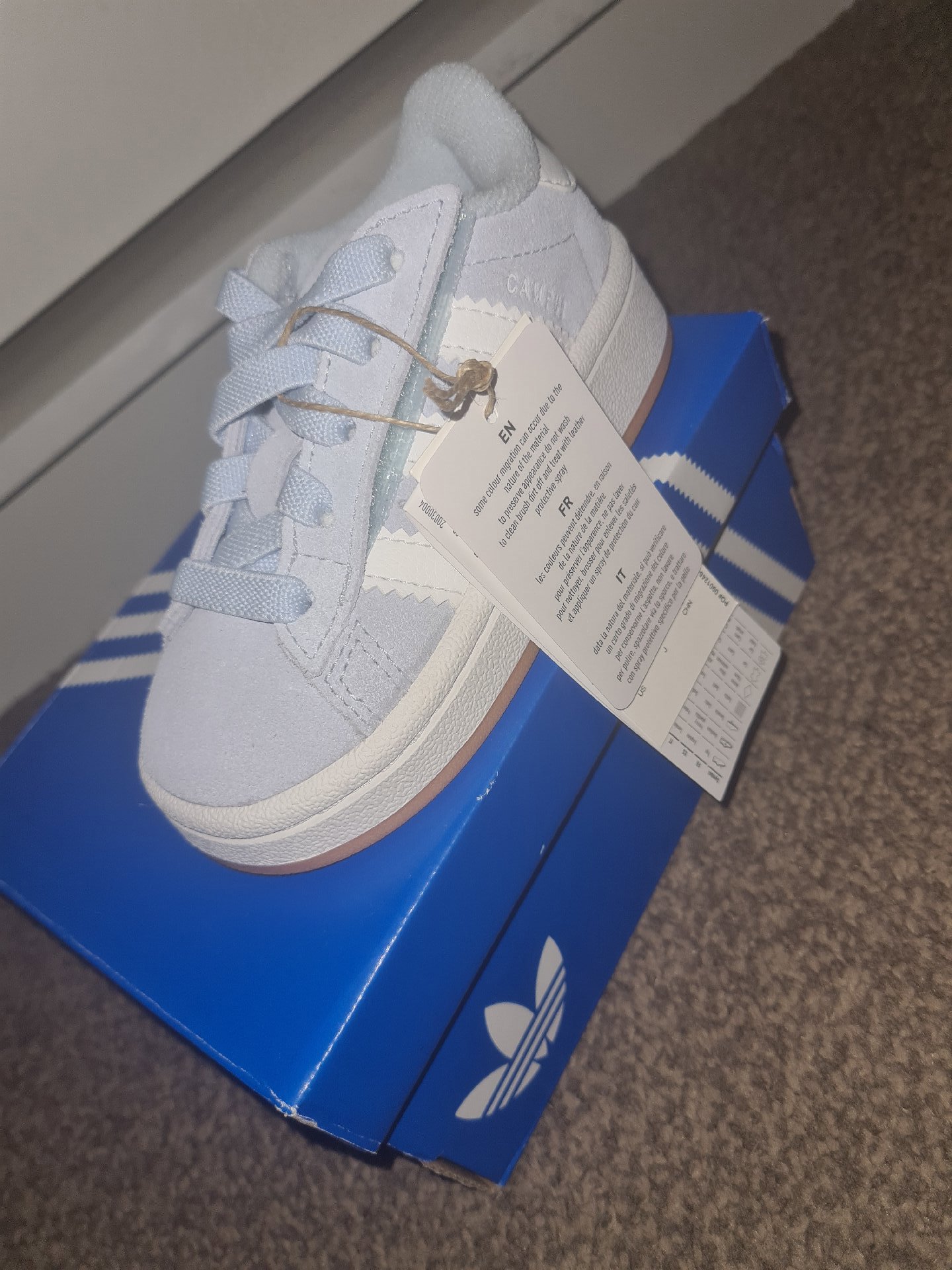 Adidas Campus 00s CF EL I Light Blue Trainers – UK 8, Adidas, 8, New condition — preloved on SilentSale®