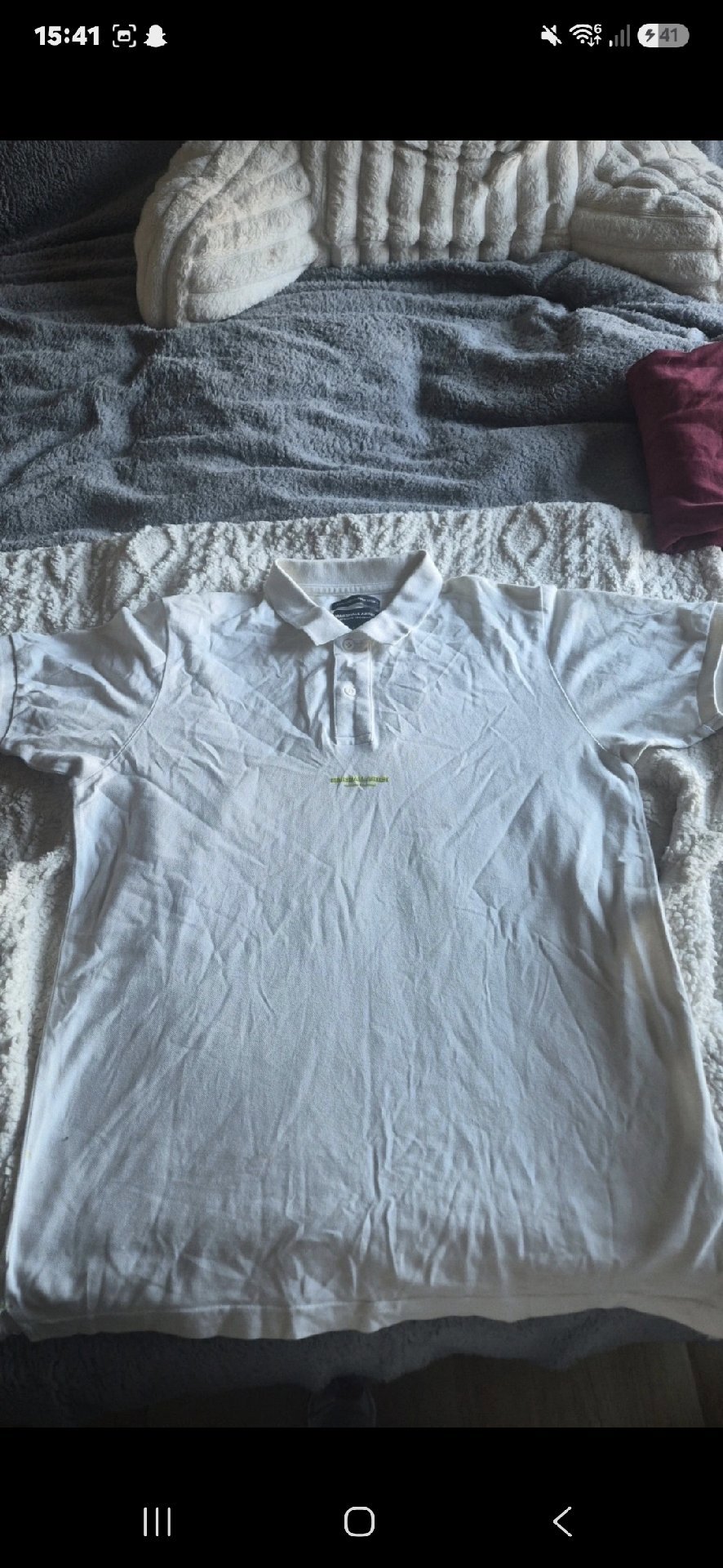 Marshall Artist White Polo Shirt Modern Tailoring – Size L, Marshall Artist, L, Excellent condition — preloved on SilentSale®