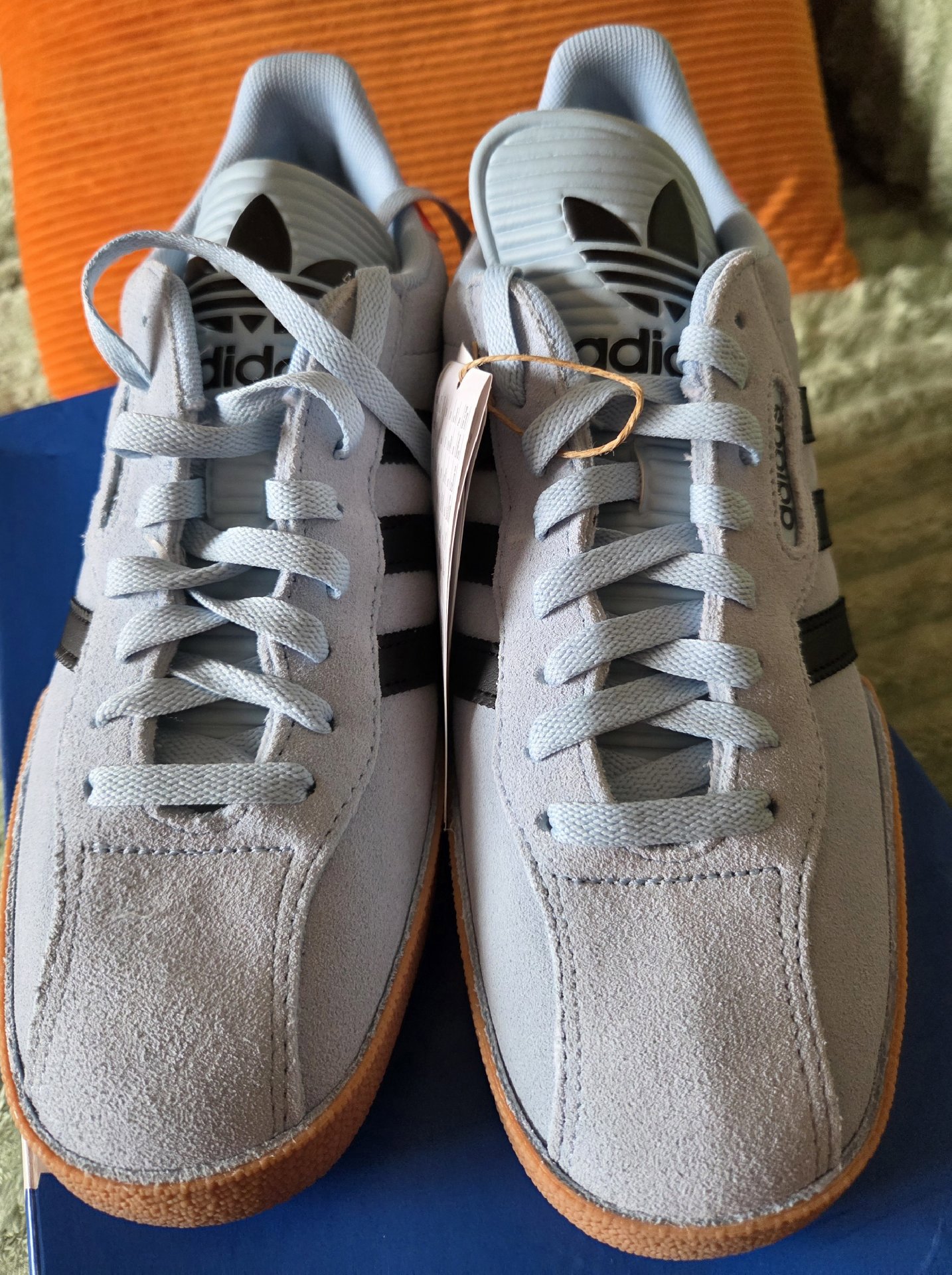 Adidas Samba Light Blue Suede Trainers – UK 9, Adidas, 9, New condition — preloved on SilentSale®