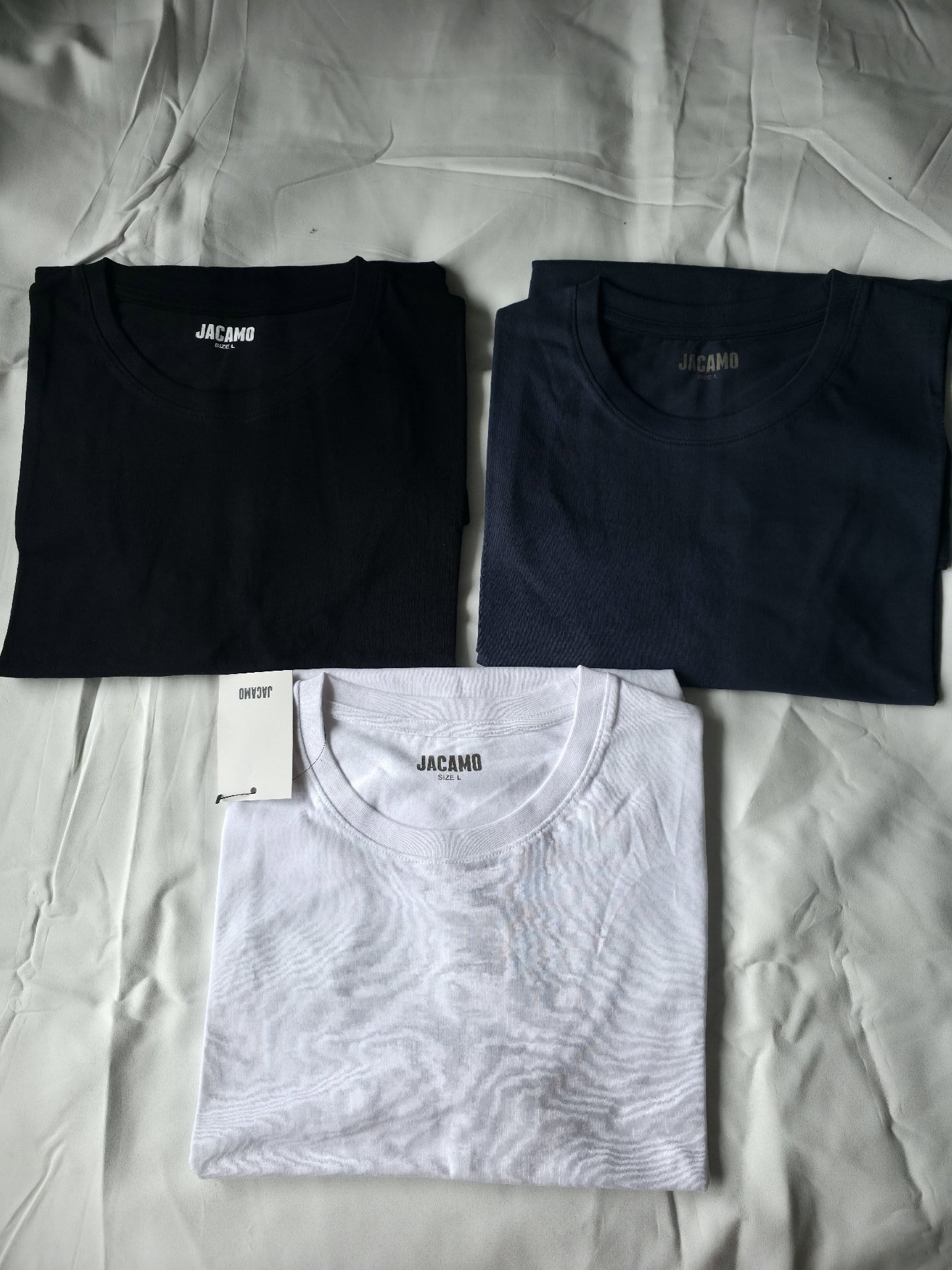Jacamo Men's Crew Neck T-Shirts Pack of 3 – Size L, Jacamo, L, New condition — preloved on SilentSale®