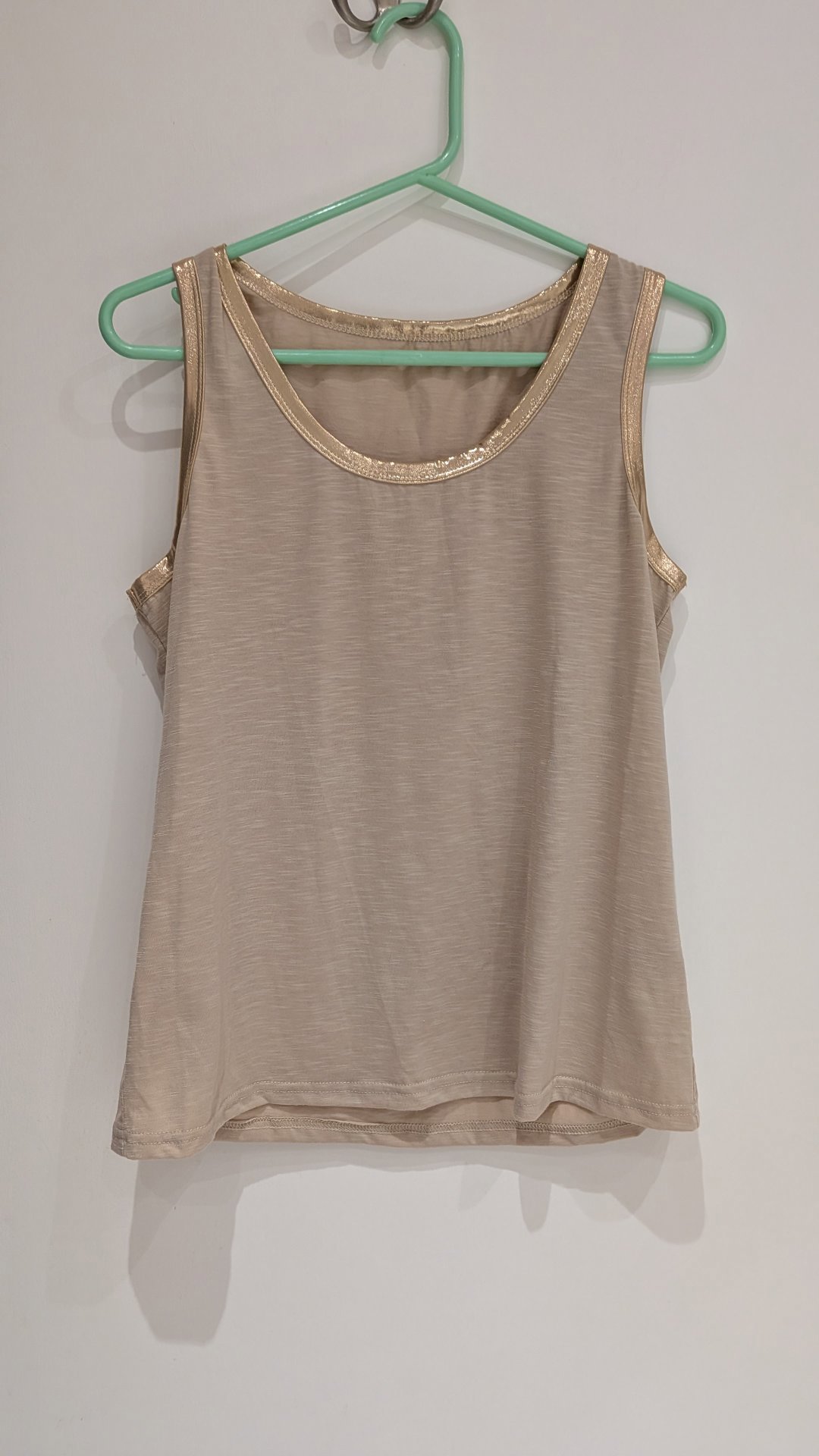 Size UK 10 EUR 38 SHEIN Medium Length Sleeveless Shimmer Trim Top, George, 12, Excellent condition — preloved on SilentSale®