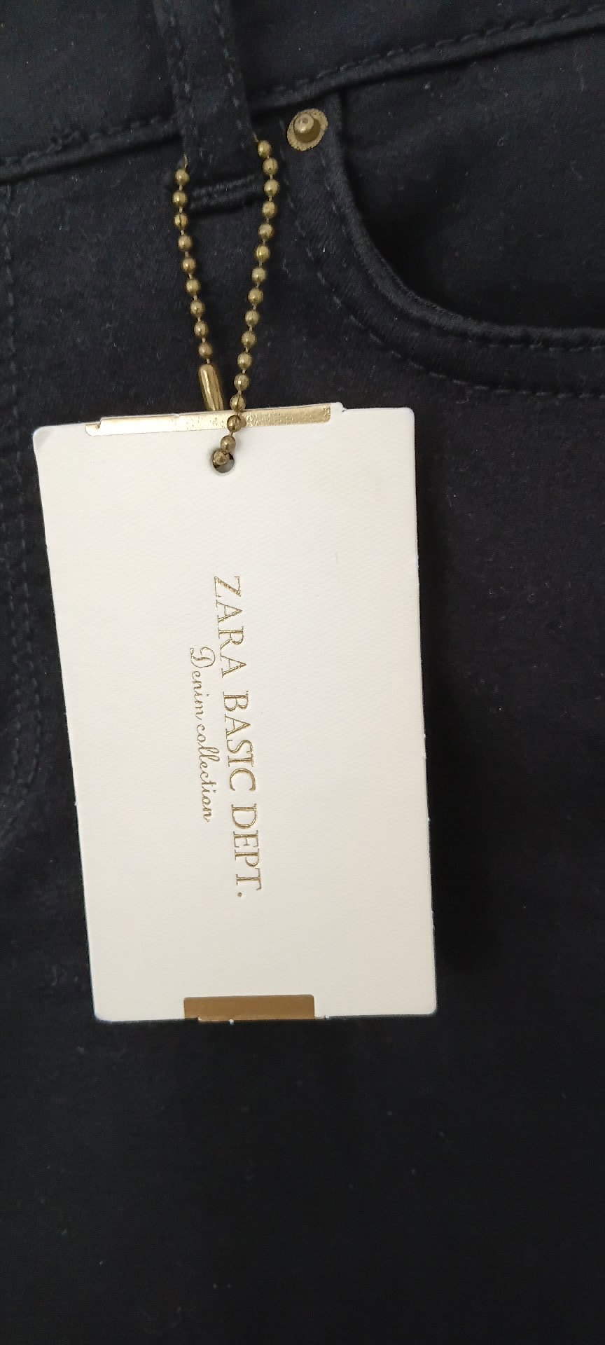Zara Basic Dept. Black Denim Skinny Jeans – UK 10, Zara, 10, New condition — preloved on SilentSale®