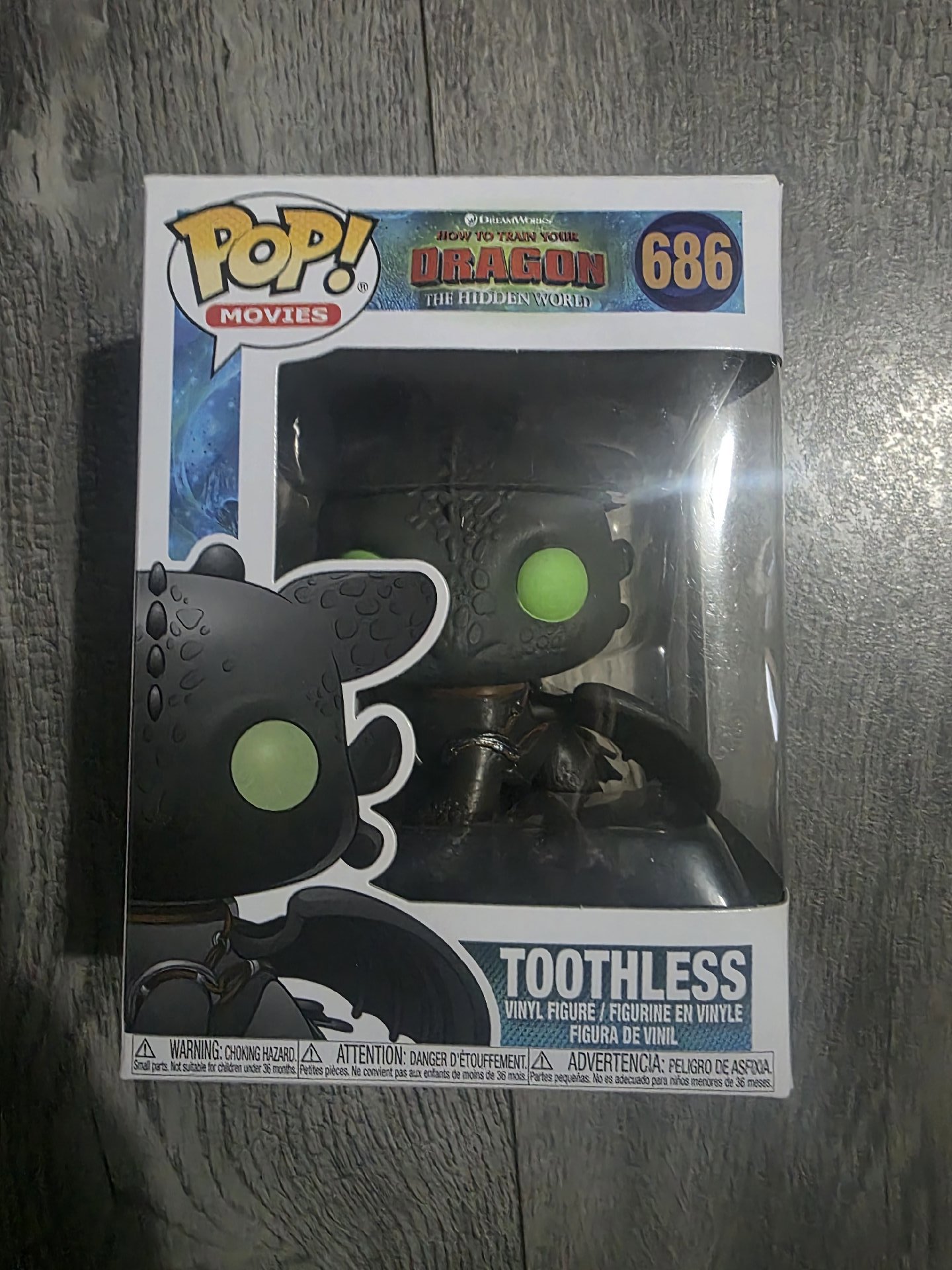 Funko Pop Movies Toothless Vinyl Figure 686, Funko, Medium, New condition — preloved on SilentSale®