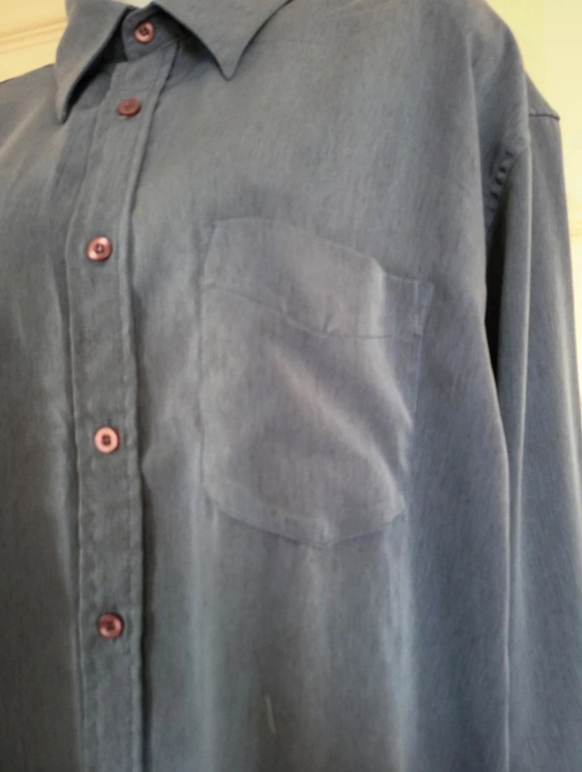 Men's shirt size L long sleeved 2tone, Focus, L, Excellent condition — preloved on SilentSale®