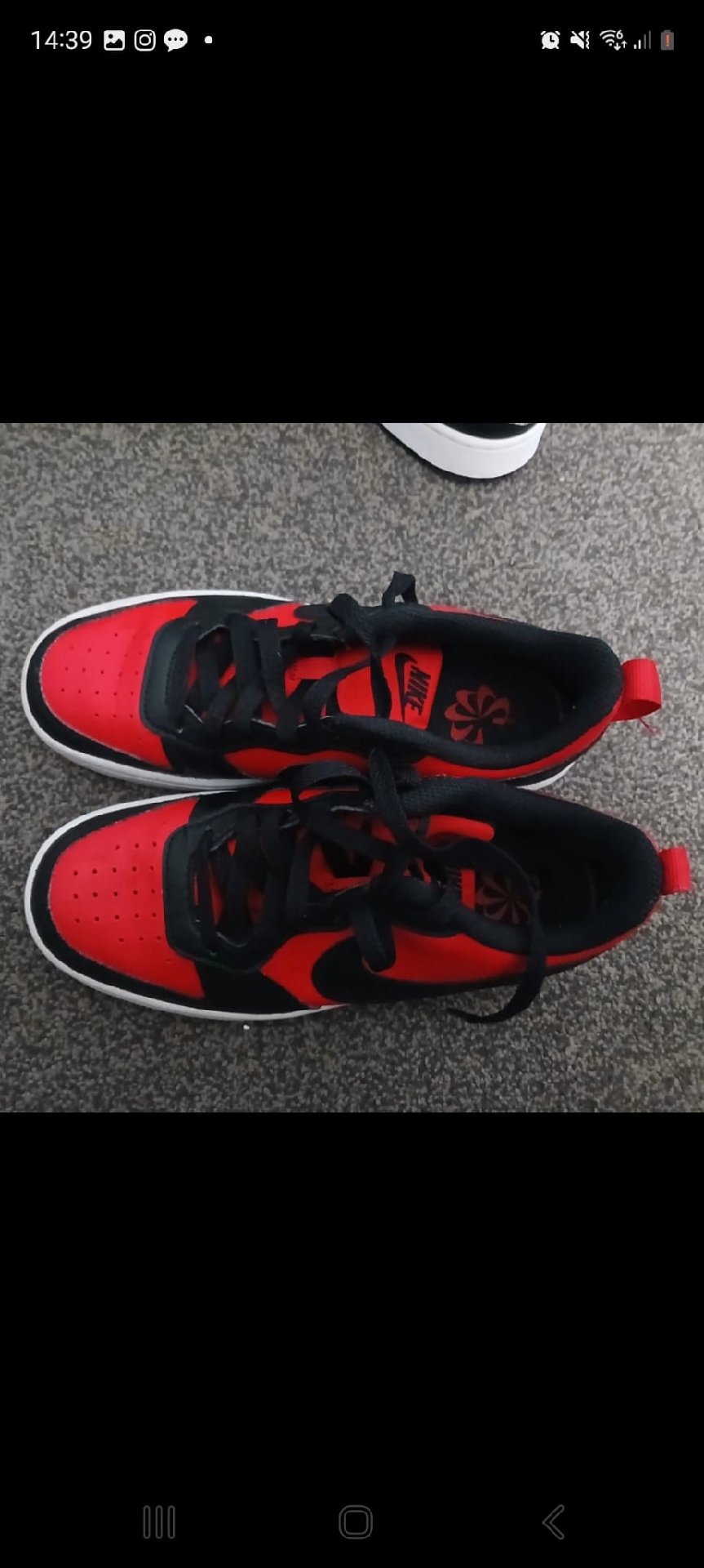 Nike Red and Black Trainers, Nike, 4, Excellent condition — preloved on SilentSale®