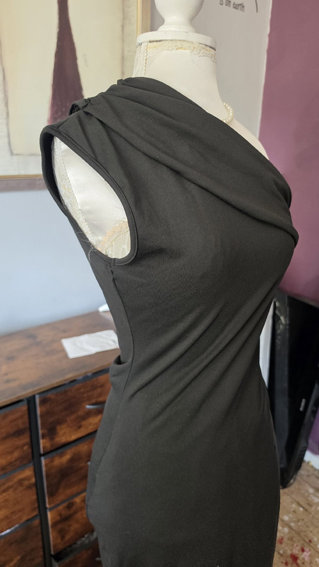 Black One Shoulder Maxi Dress, Missguided, 10, New condition — preloved on SilentSale®
