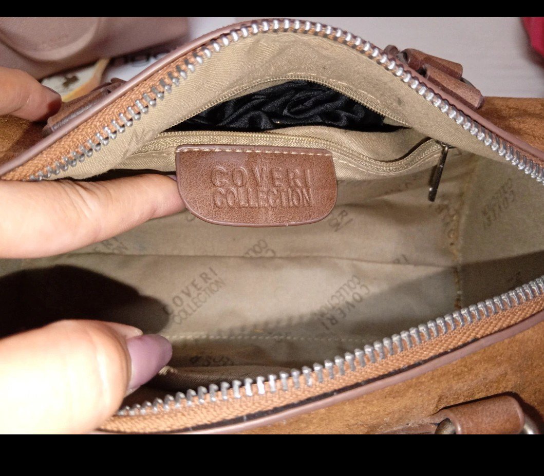 Coveri Collection Brown Suede Barrel Bag, Coveri Collection, Small, Like New condition — preloved on SilentSale®