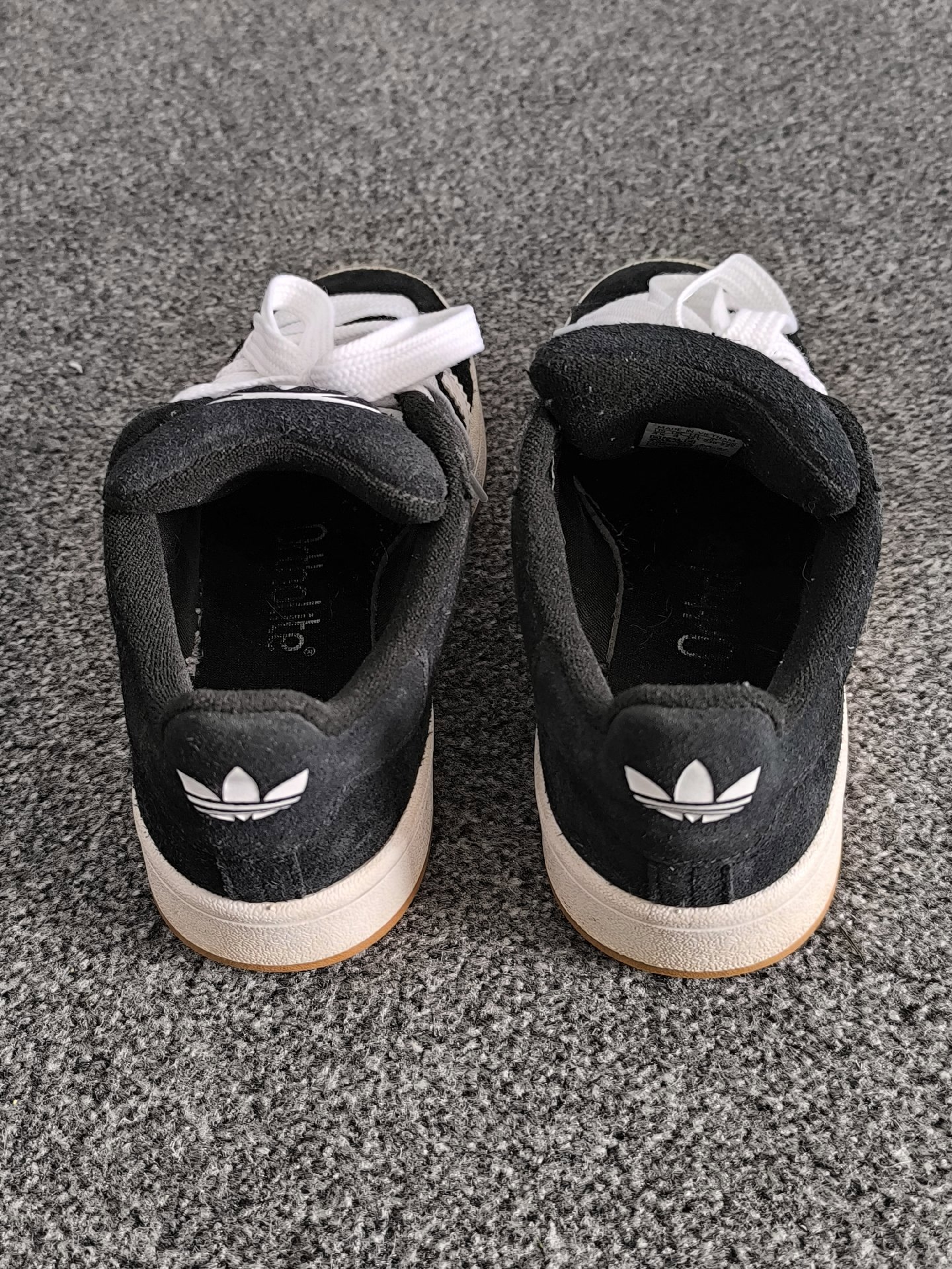 Adidas Campus 00s Black Suede Trainers with White Stripes, Adidas, 4, Good condition — preloved on SilentSale®