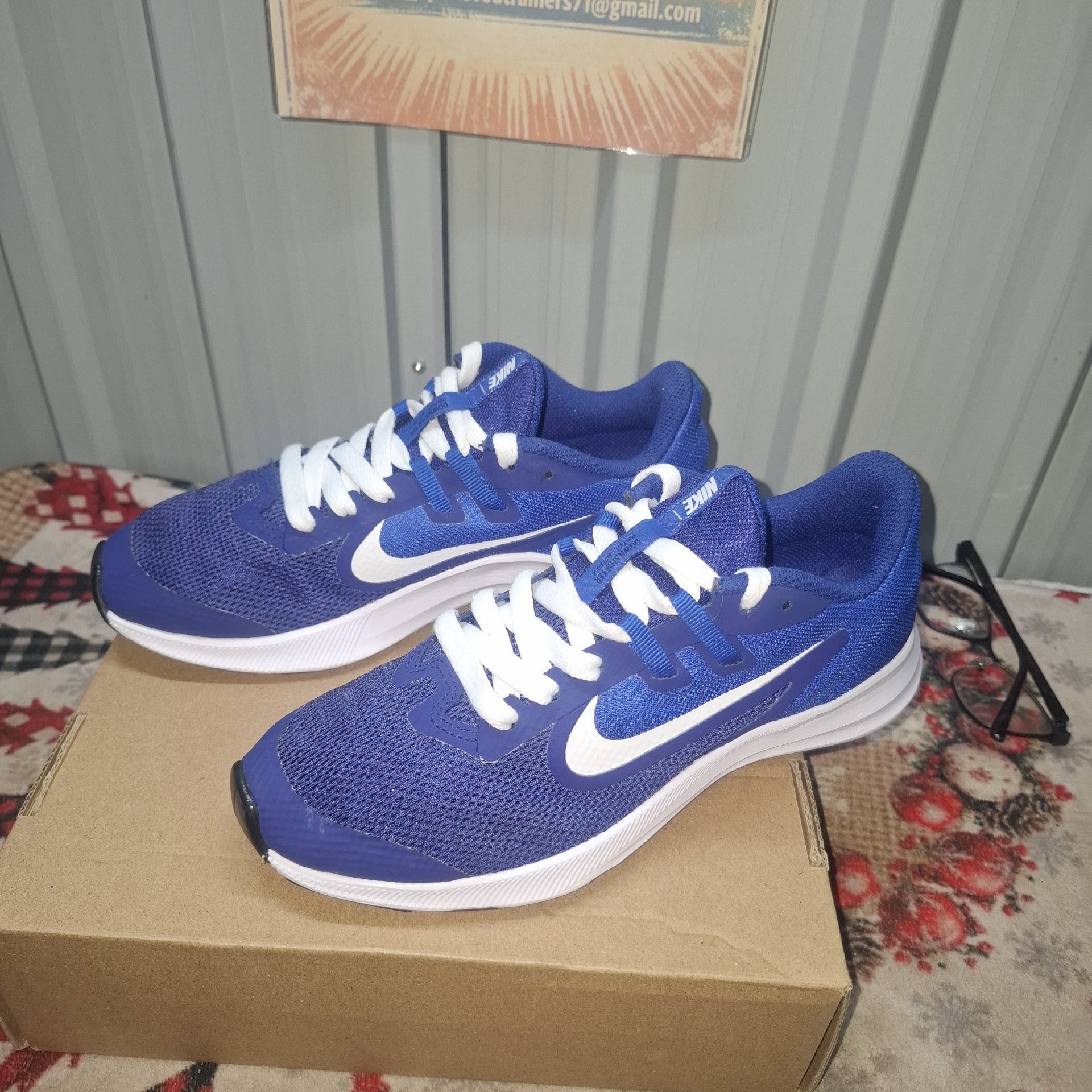 Nike Blue Kids Trainers UK 4 / US 4.5Y, Nike, 5, Excellent condition — preloved on SilentSale®
