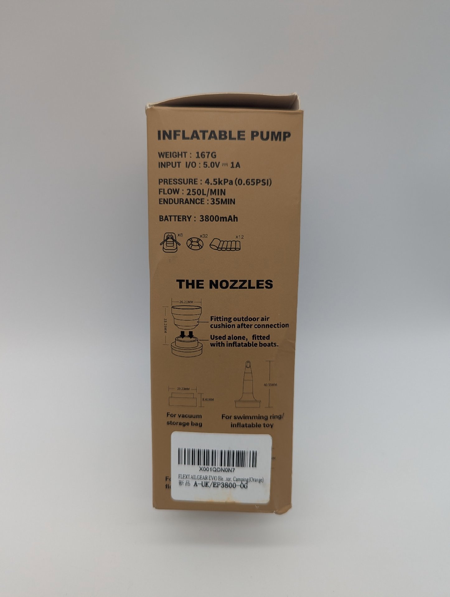 Flextailgear Evo Pump with 5 Extra Nozzles, Flextailgear, One Size, New condition — preloved on SilentSale®