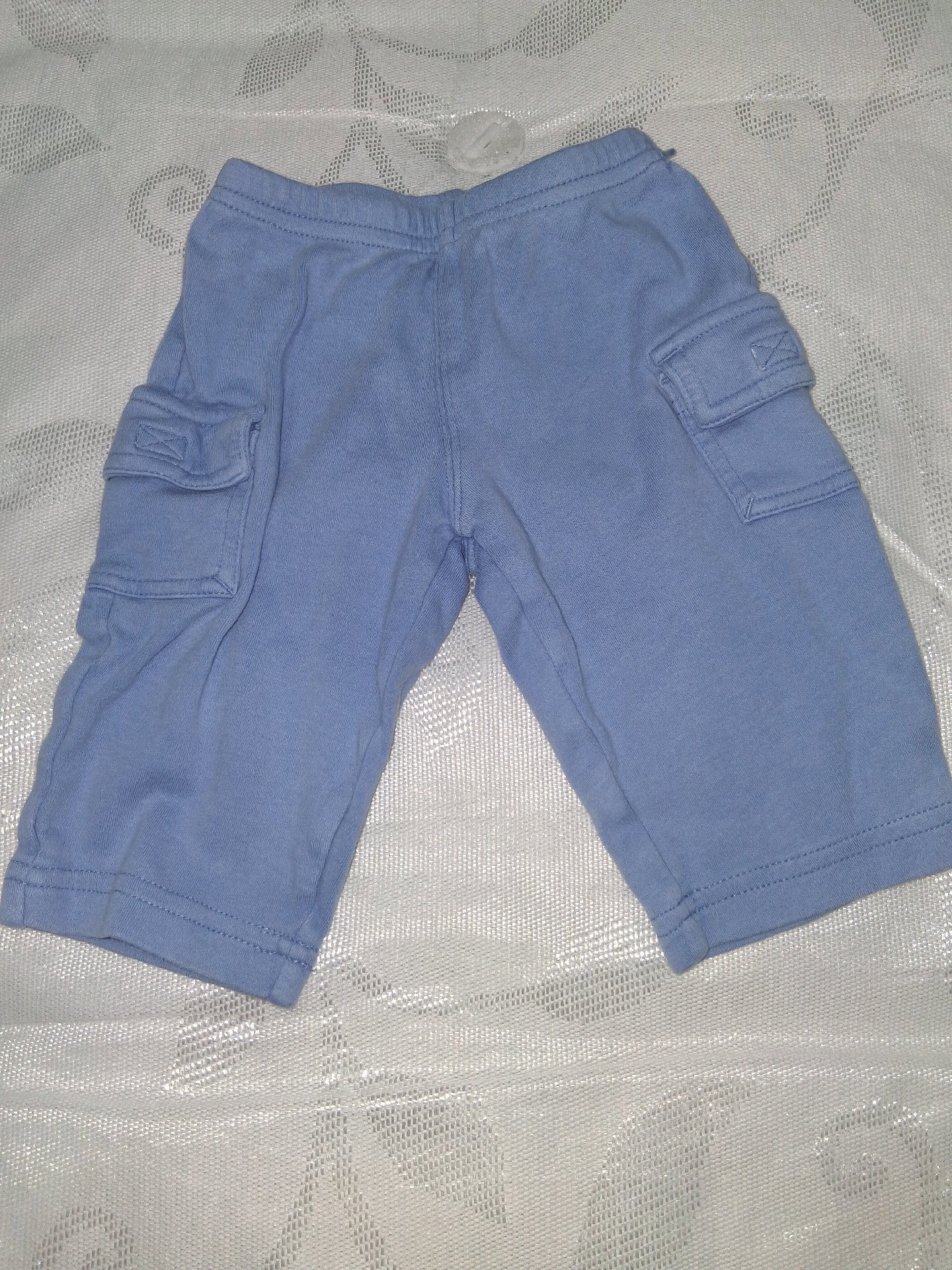 Baby B'gosh Blue Cotton Cargo Baby Shorts – 3 Months, Baby B'gosh, 3 Months, Excellent condition — preloved on SilentSale®