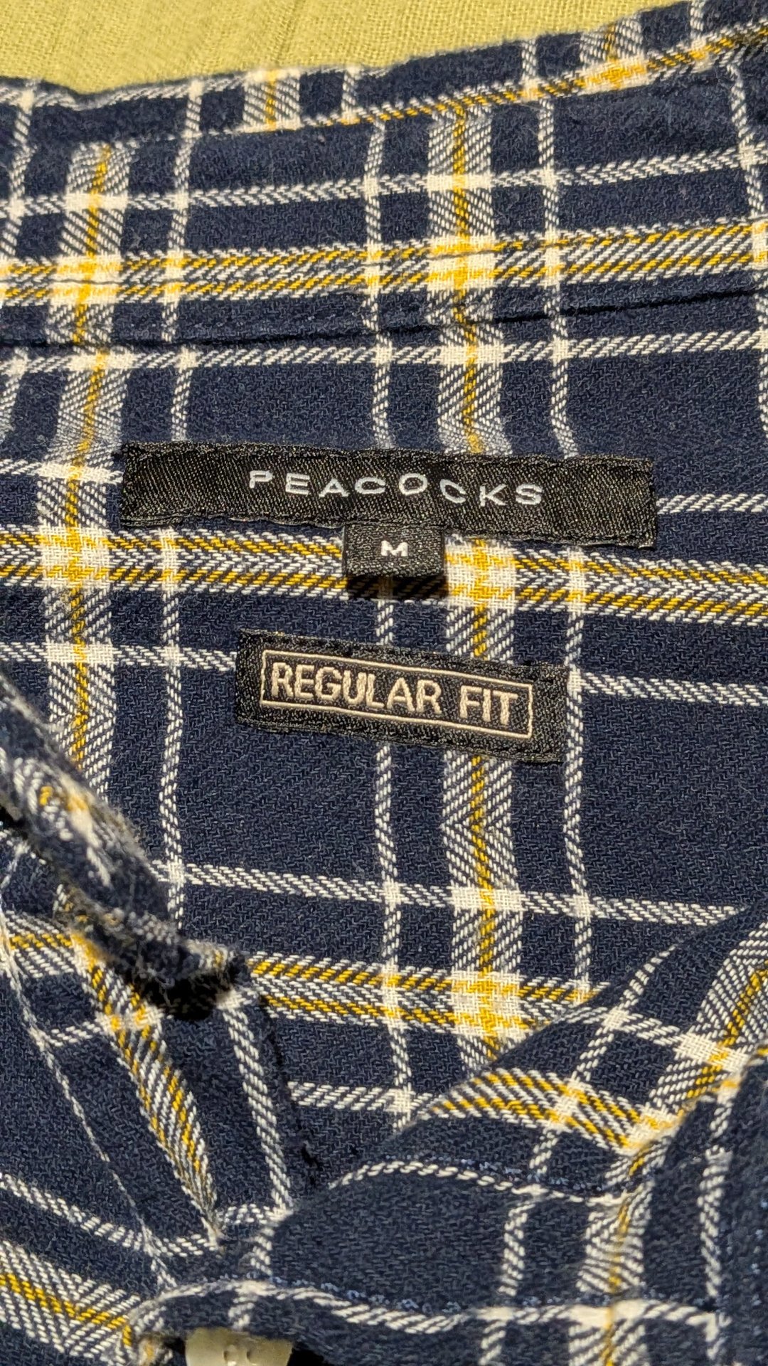 Size M Peacocks men's regular fit plaid shirt, Peacocks, M, Excellent condition — preloved on SilentSale®