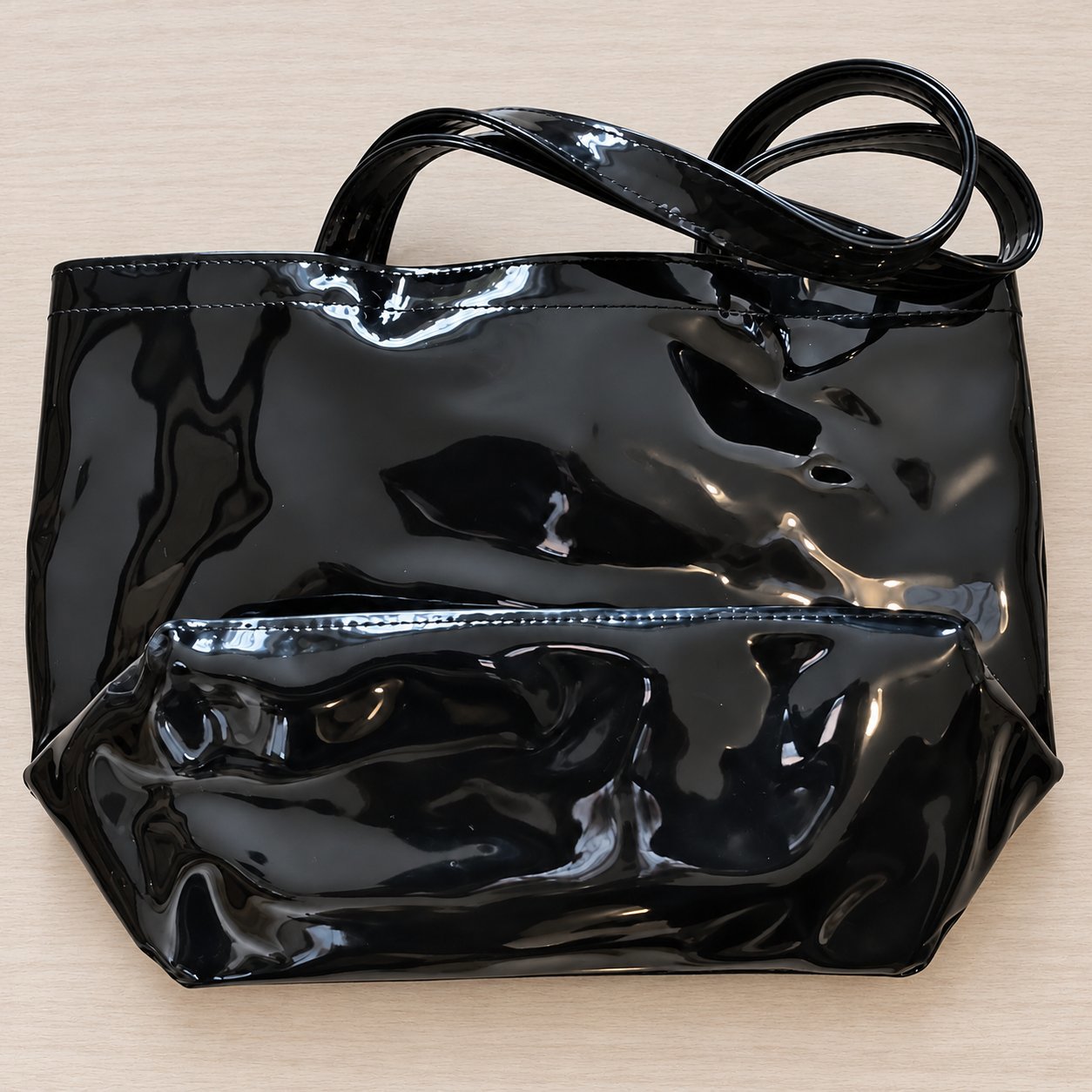 Ted Baker Black Patent Tote Bag with Pink Bow, Ted Baker, Tote, Excellent condition — preloved on SilentSale®