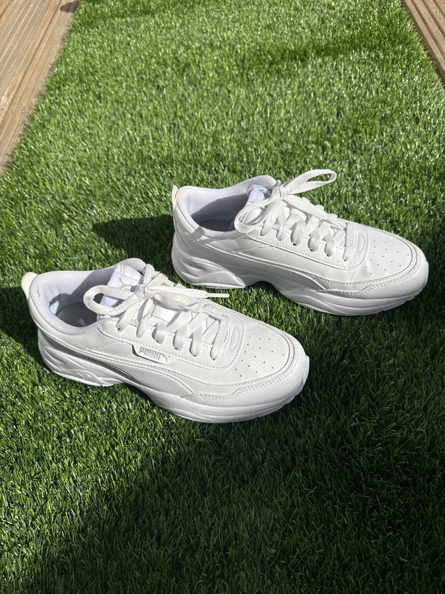 Puma White Trainers UK4, Puma, 4, Excellent condition — preloved on SilentSale®