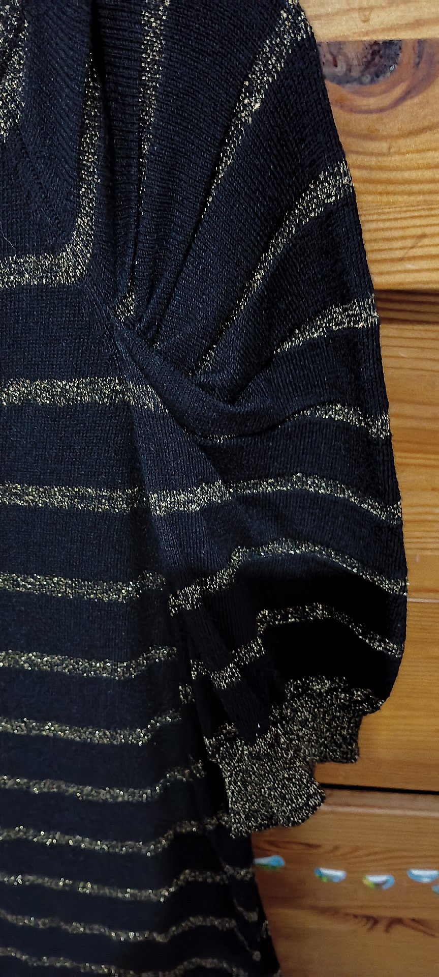 George Black and Gold Striped Dress – UK 14, George, 14, Excellent condition — preloved on SilentSale®