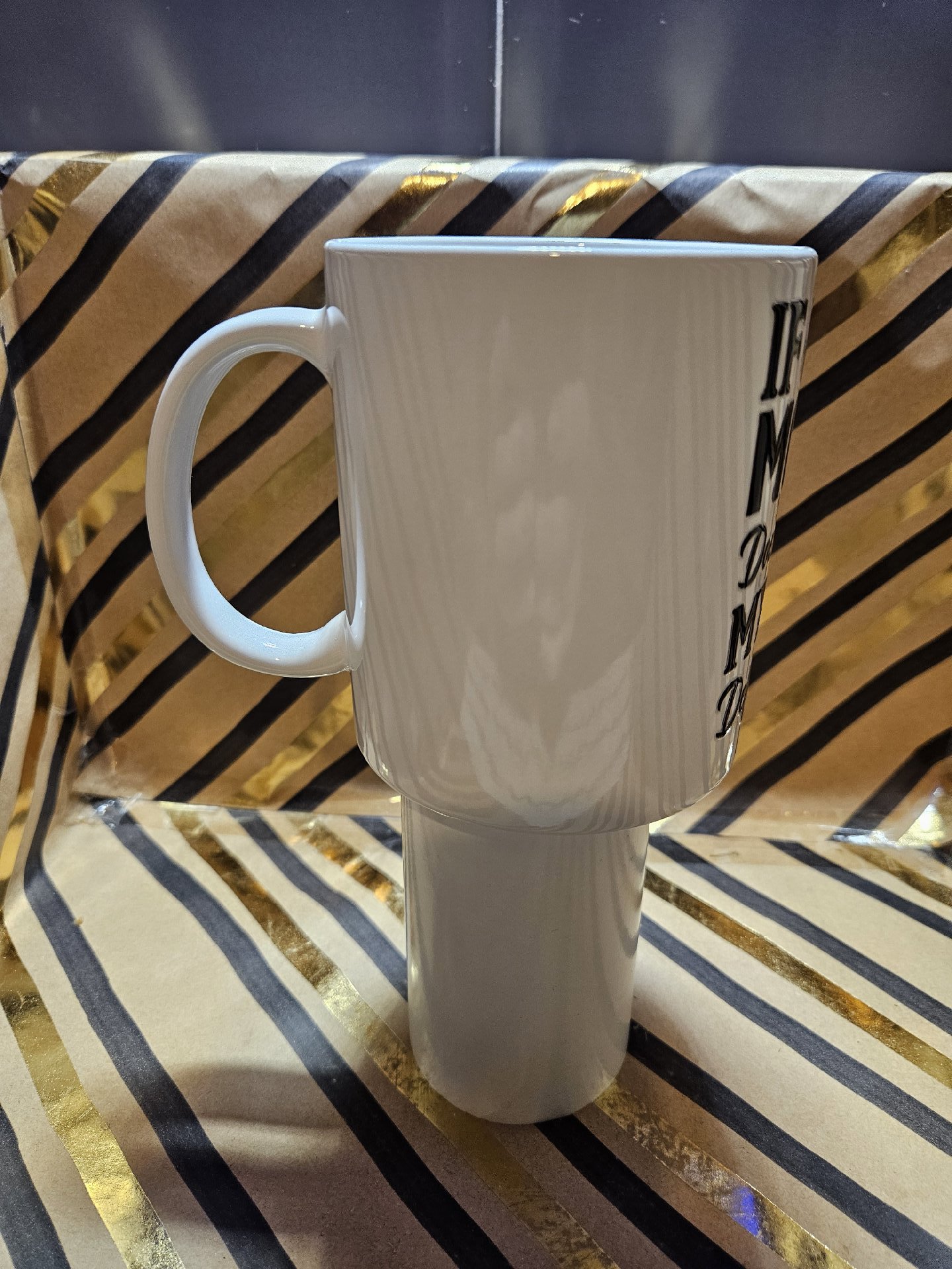 White Ceramic Mug with Humorous Quote, Unbranded, One Size, New condition — preloved on SilentSale®