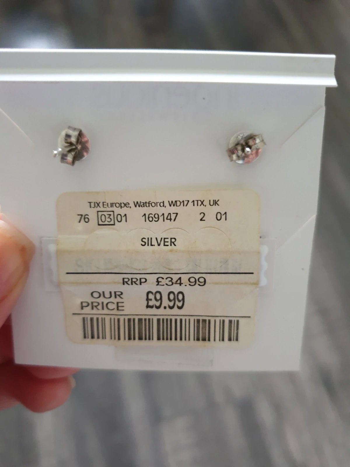 Silver earrings, Ingenious, One Size, New condition — preloved on SilentSale®