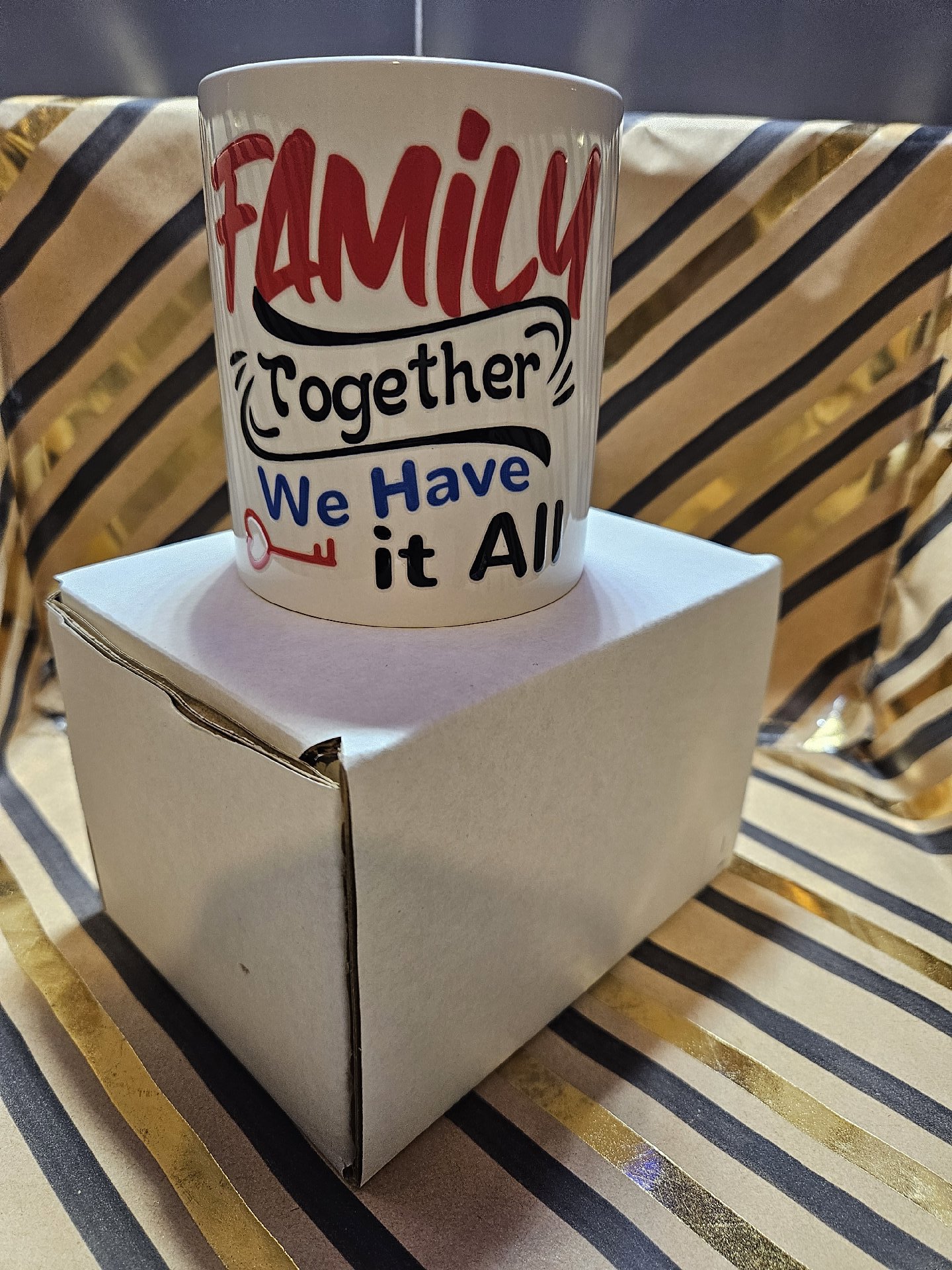 Family Together Ceramic Mug with Quote, Unbranded, One Size, New condition — preloved on SilentSale®