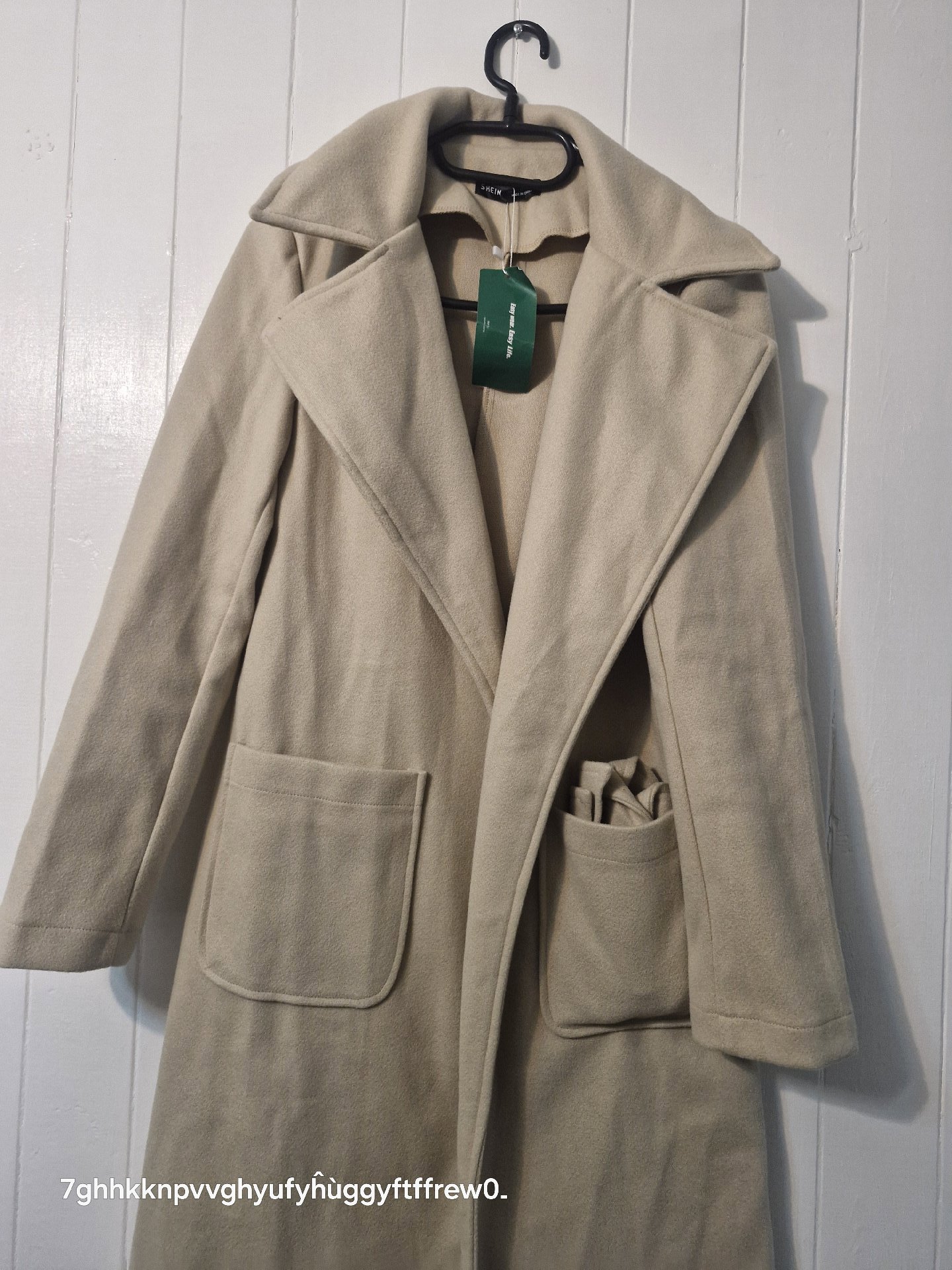 Shein Beige Long Coat Size UK 6 EU 34 US 2, Shein, 6, New condition — preloved on SilentSale®