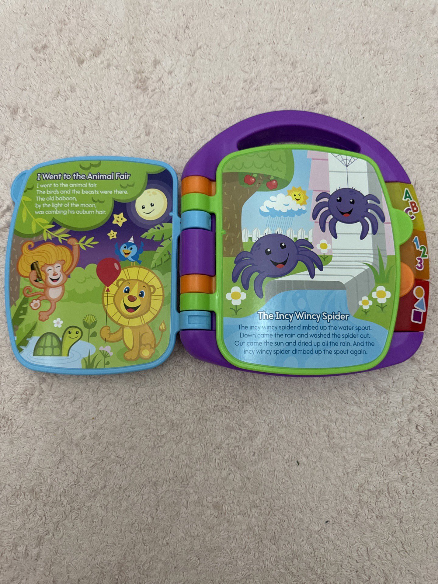 Fisher-Price Storybook Rhymes toy book, Fisher-Price, 3-6M, Excellent condition — preloved on SilentSale®