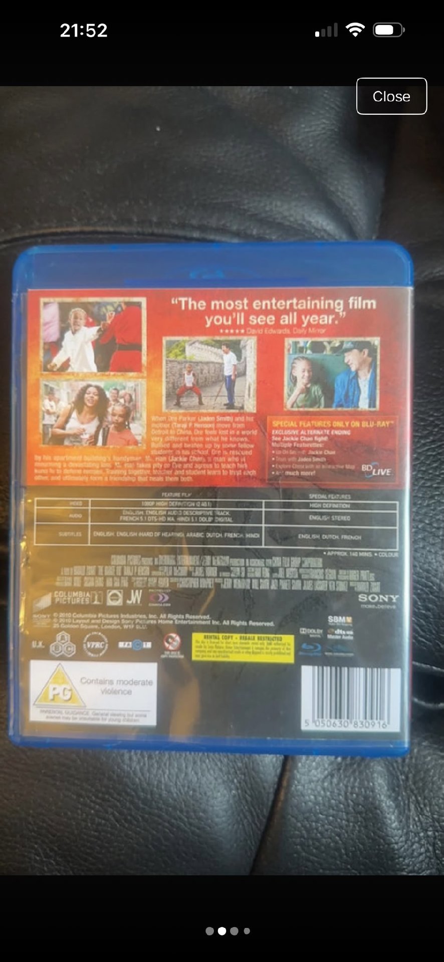 The Karate Kid Blu-ray Disc, blu, One Size, Excellent condition — preloved on SilentSale®