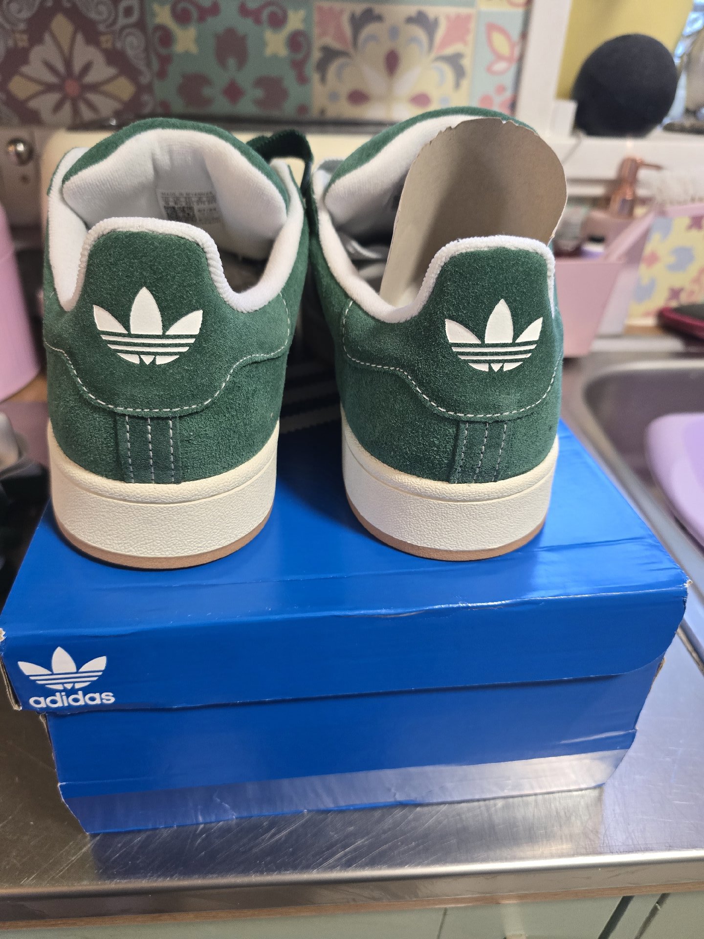 New Adidas Campus Green Suede Trainers – UK 8.5, Adidas, 8.5, New condition — preloved on SilentSale®