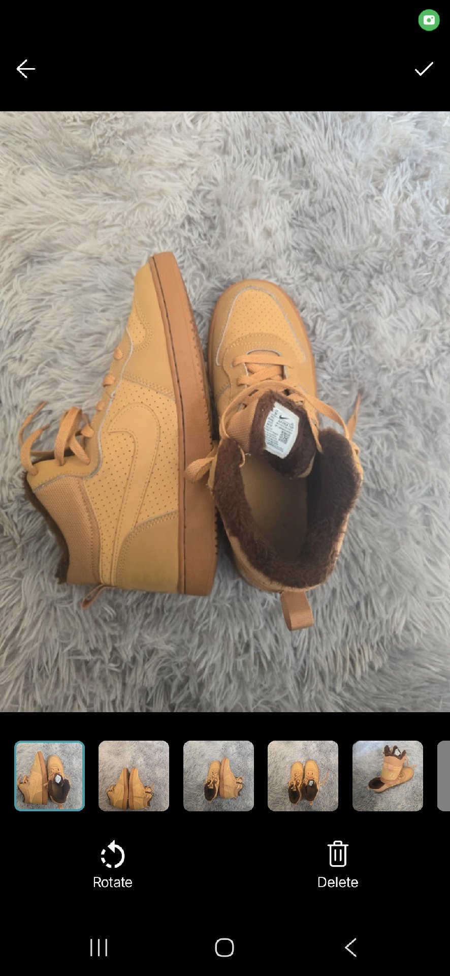 Yellow High Top Trainers with Brown Faux Fur Lining, Nike, 6, Like New condition — preloved on SilentSale®