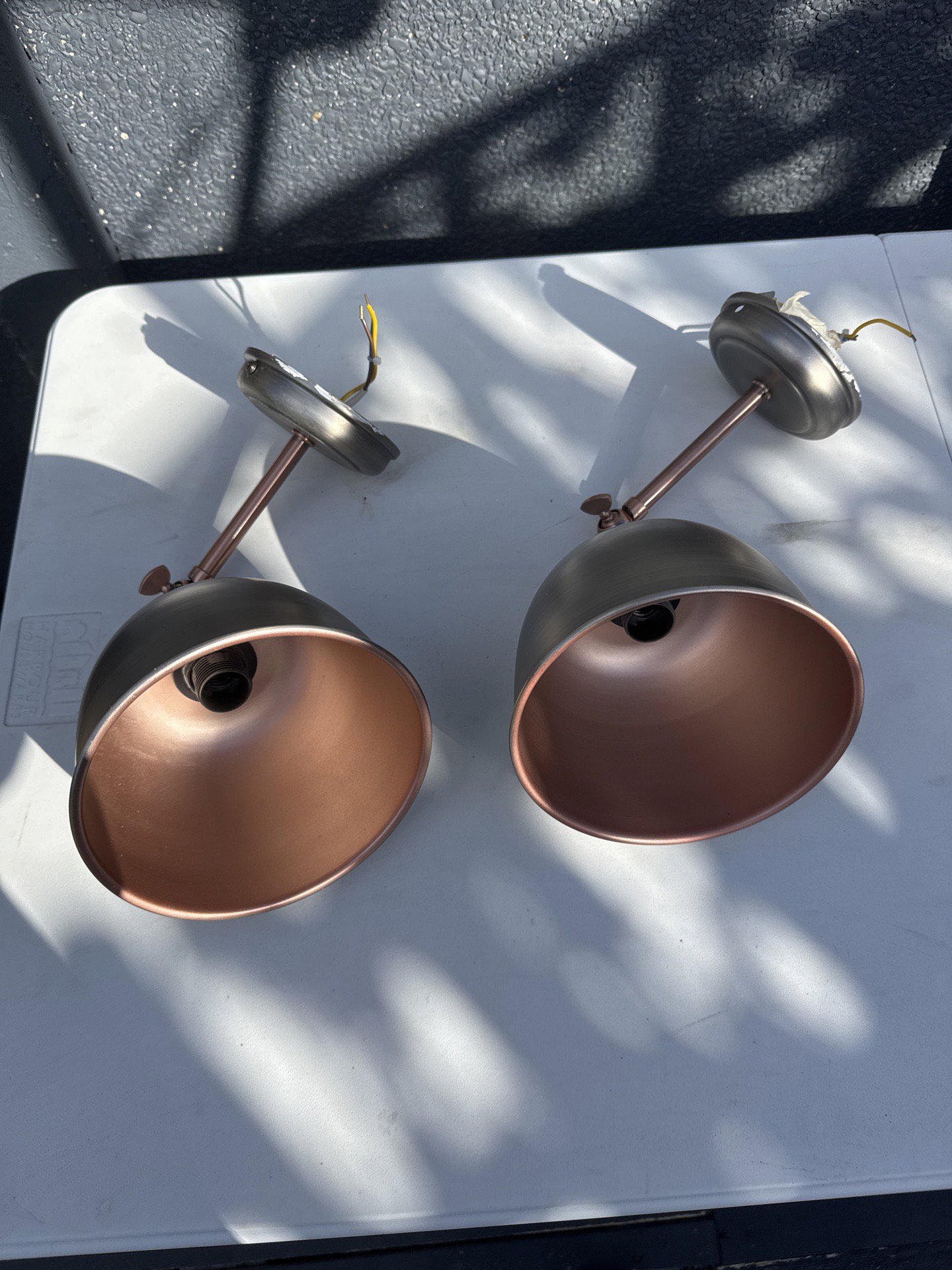 Pair of Copper and Black Wall Light Fixtures, BALDWIN, One Size, Good condition — preloved on SilentSale®