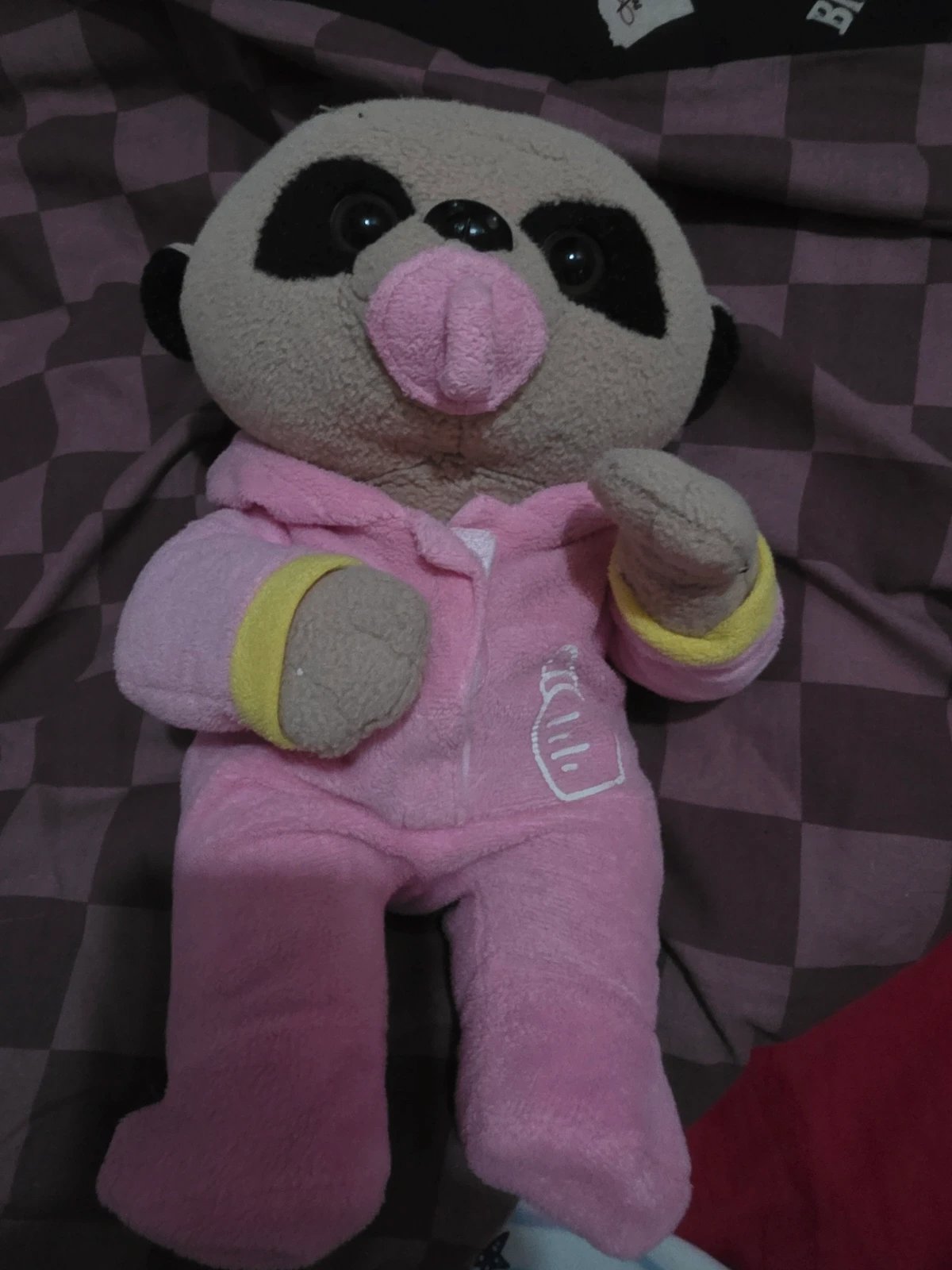 Pair of Baby Meerkat Soft Toys – Pink & Blue Baby-gro Onesies with Dummies / Pacifiers (Set of 2), Paws, One Size, Excellent condition — preloved on SilentSale®