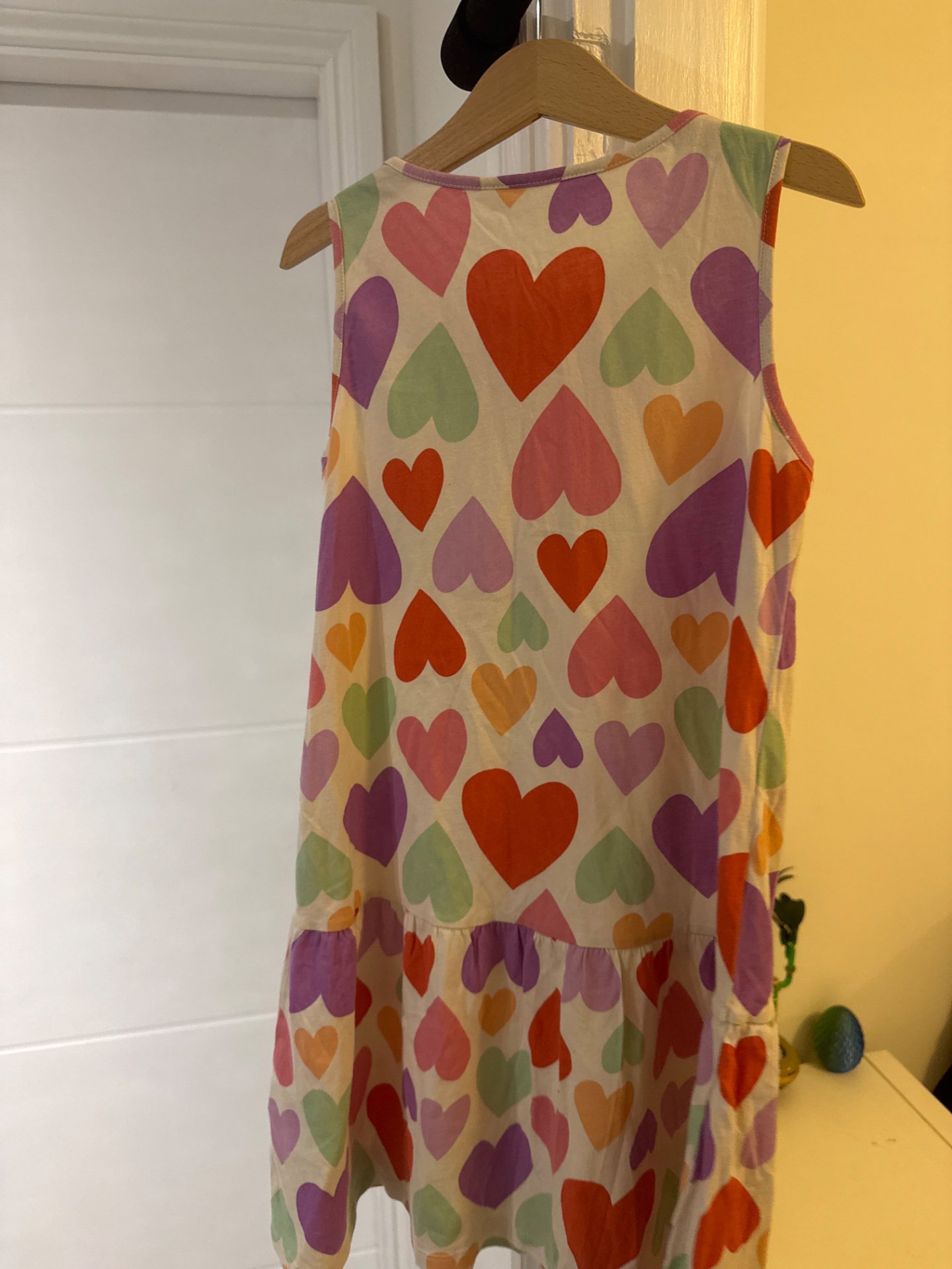 Girls Heart Print Sleeveless Dress – Size 7-8Y, H&M, 7-8 years, Excellent condition — preloved on SilentSale®