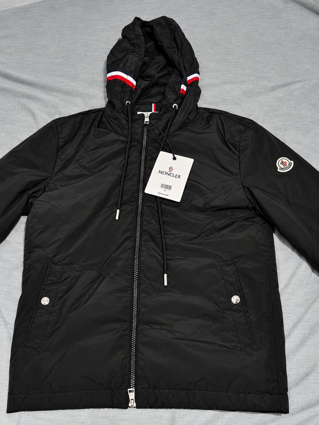 Moncler Black Hooded Jacket Size M, Moncler, M, New condition — preloved on SilentSale®