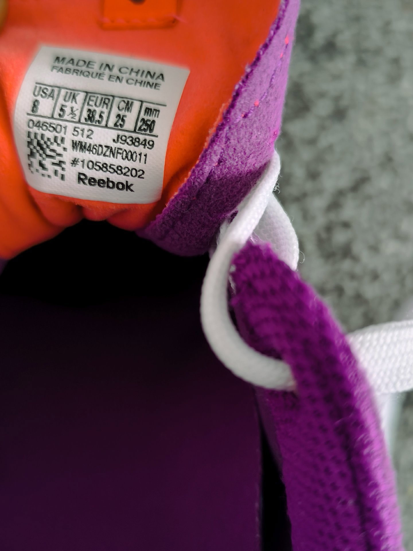 Reebok RealFlex Purple Orange Women's Running Shoes, Reebok, 5.5, Excellent condition — preloved on SilentSale®