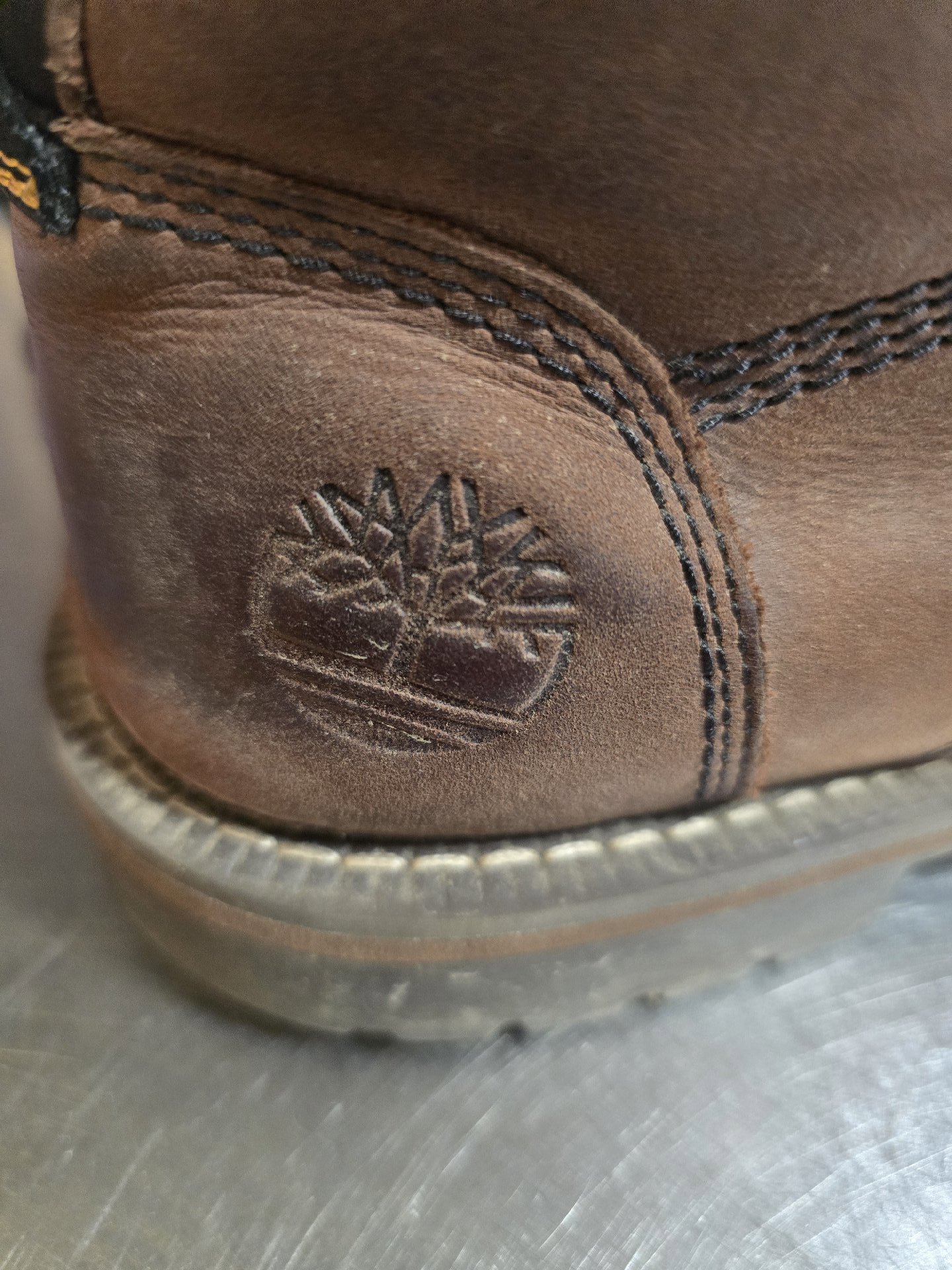 Timberland Brown Leather Lace-Up Boots – UK 8, Timberland, 8, Good condition — preloved on SilentSale®