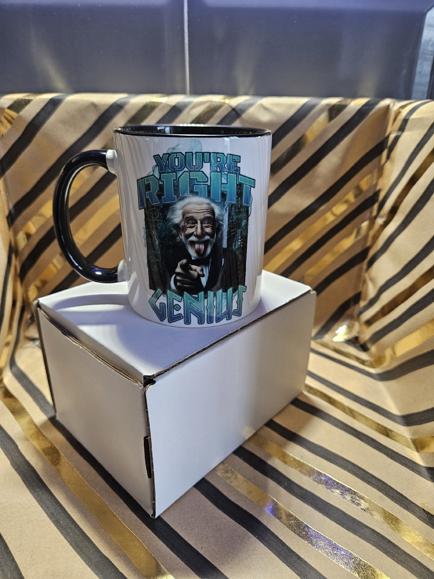You're Right Genius Novelty Mug with Black Handle, Unbranded, One Size, New condition — preloved on SilentSale®