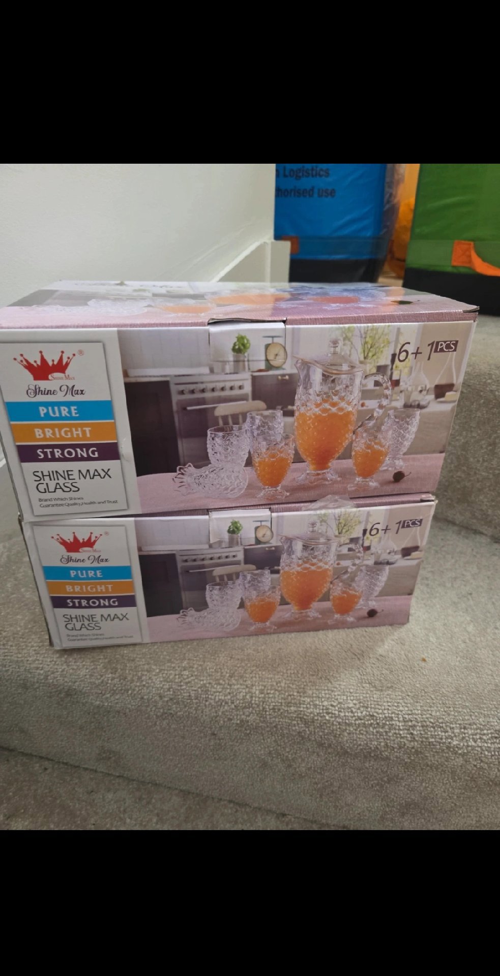 Shine Max Glass Drinkware Set 7 Pieces, Shine Max, One Size, New condition — preloved on SilentSale®