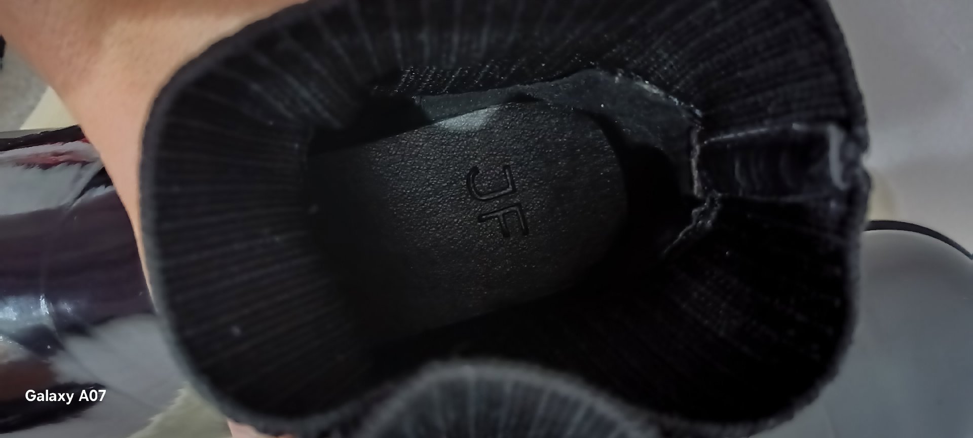 Black Patent Chunky Sole Sock Ankle Boots, JF, 5, New condition — preloved on SilentSale®
