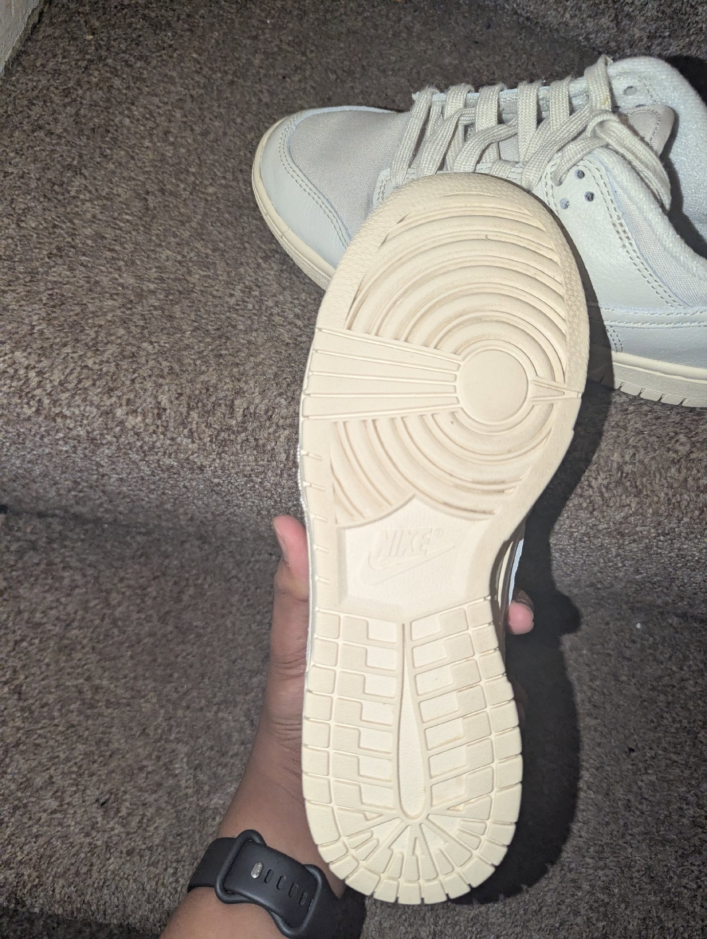 Nike dunk grey  Trainers – UK 4.5, Nike, 4.5, Like New condition — preloved on SilentSale®
