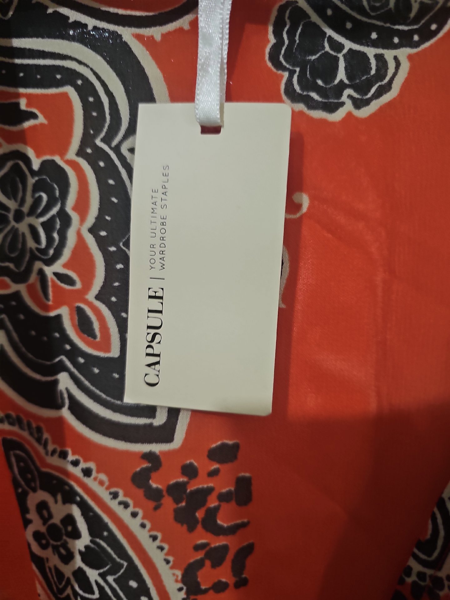 Capsule Orange Paisley Print Kimono Jacket, Capsule, L, New condition — preloved on SilentSale®