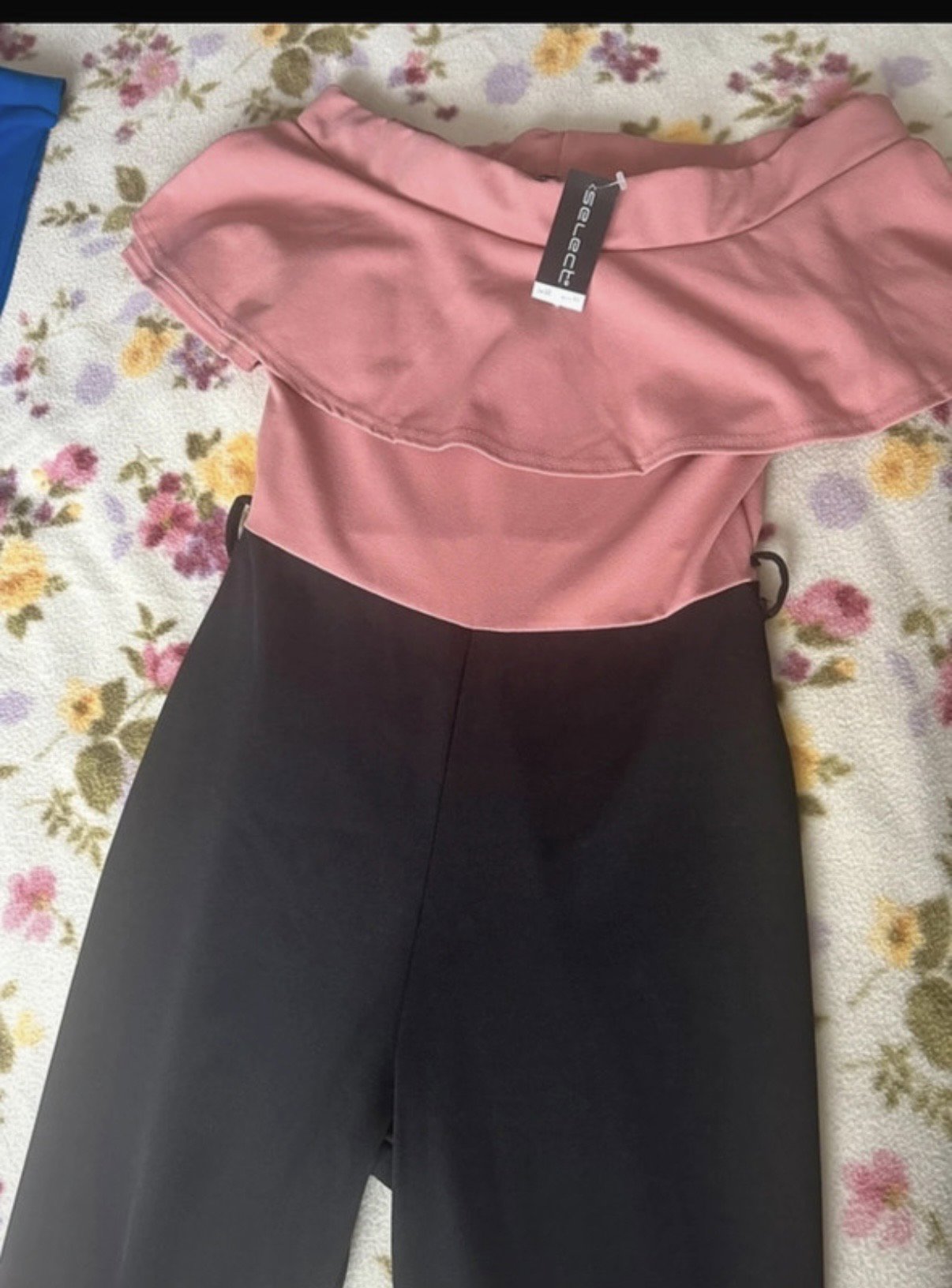 Select Pink and Black Off Shoulder Jumpsuit, Select, 10, New condition — preloved on SilentSale®