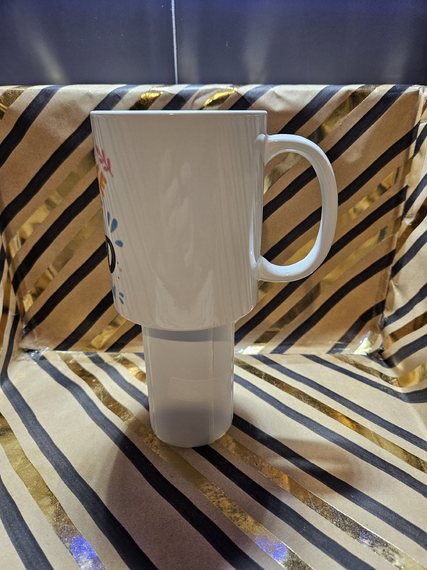 Novelty Ceramic Mug with 'I Feel Like I'm Already Tired Tomorrow' Print, Unbranded, One Size, New condition — preloved on SilentSale®