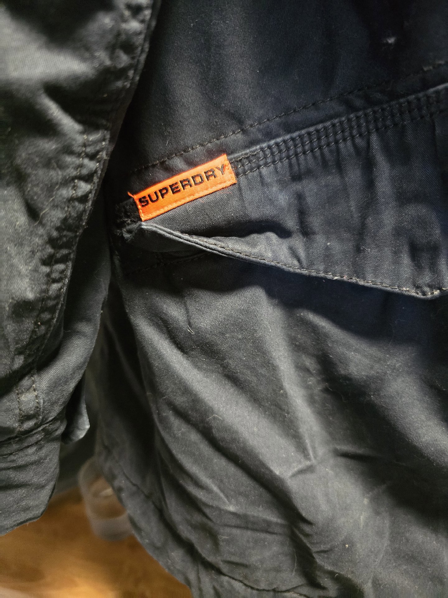 Superdry Rookie Edition Black Military Style Parka Jacket – XXL, Superdry, XXL, Good condition — preloved on SilentSale®