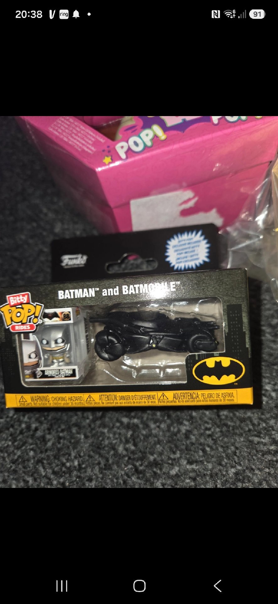 Funko Bitty Pop! Rides Batman and Batmobile Collectible, Funko, One Size, New condition — preloved on SilentSale®