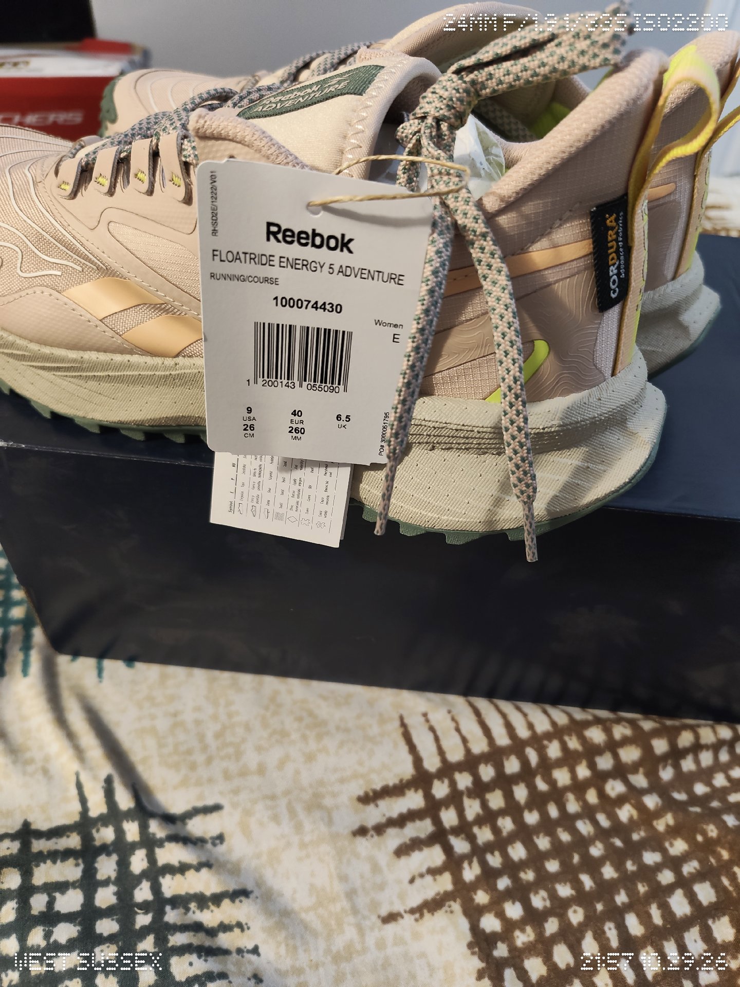 Reebok Adventure Pink and Green Trainers, Reebok, 6.5, New condition — preloved on SilentSale®