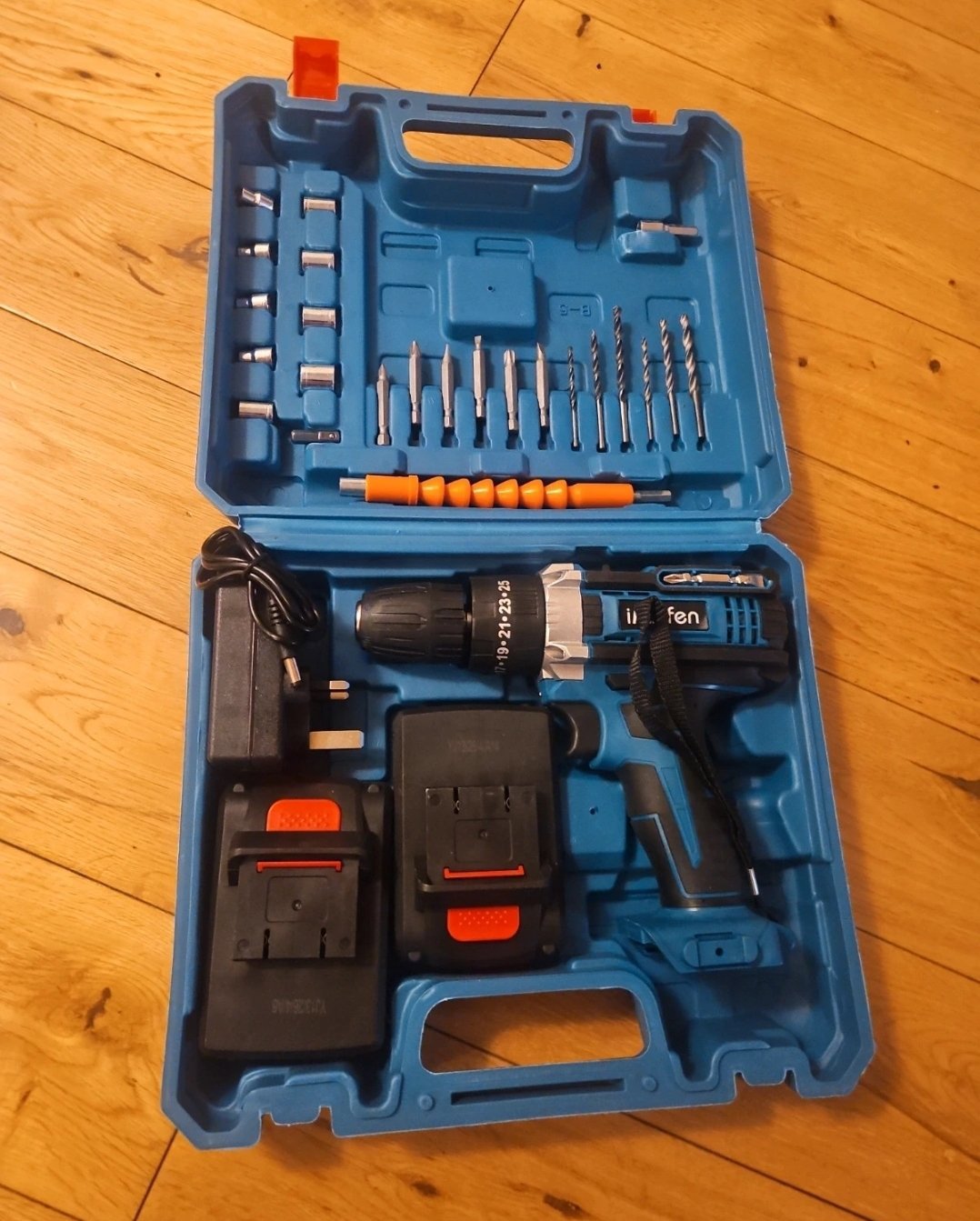 Cordless Hammer Drill Set Electric Impact Driver Screwdriver w/ 2 Battery UK, ikaufen, Large, Excellent condition — preloved on SilentSale®