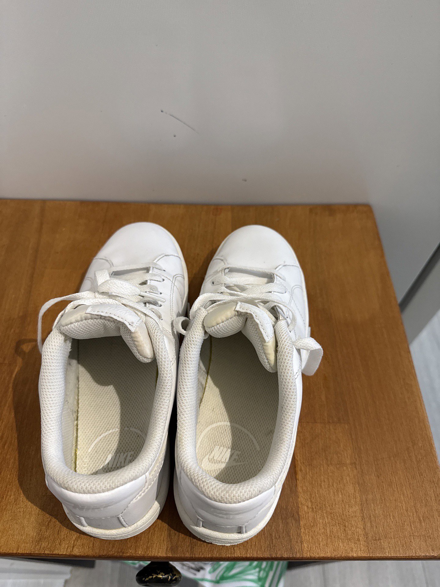 Nike White Leather Trainers – UK 4, Nike, 4, Excellent condition — preloved on SilentSale®